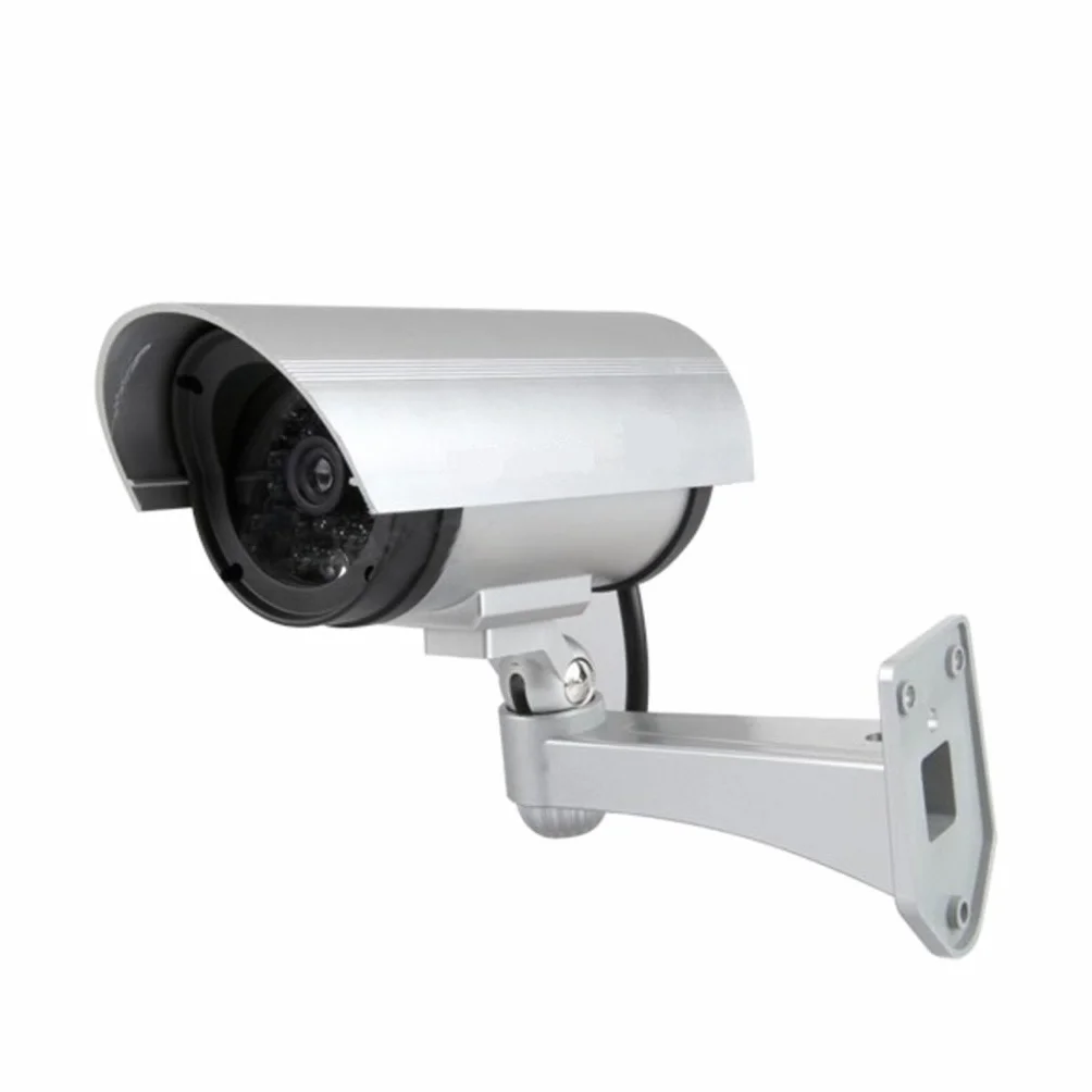 Telecamera di Sorveglianza Finta da Esterno con Luce LED Lampeggiante Infrarossi