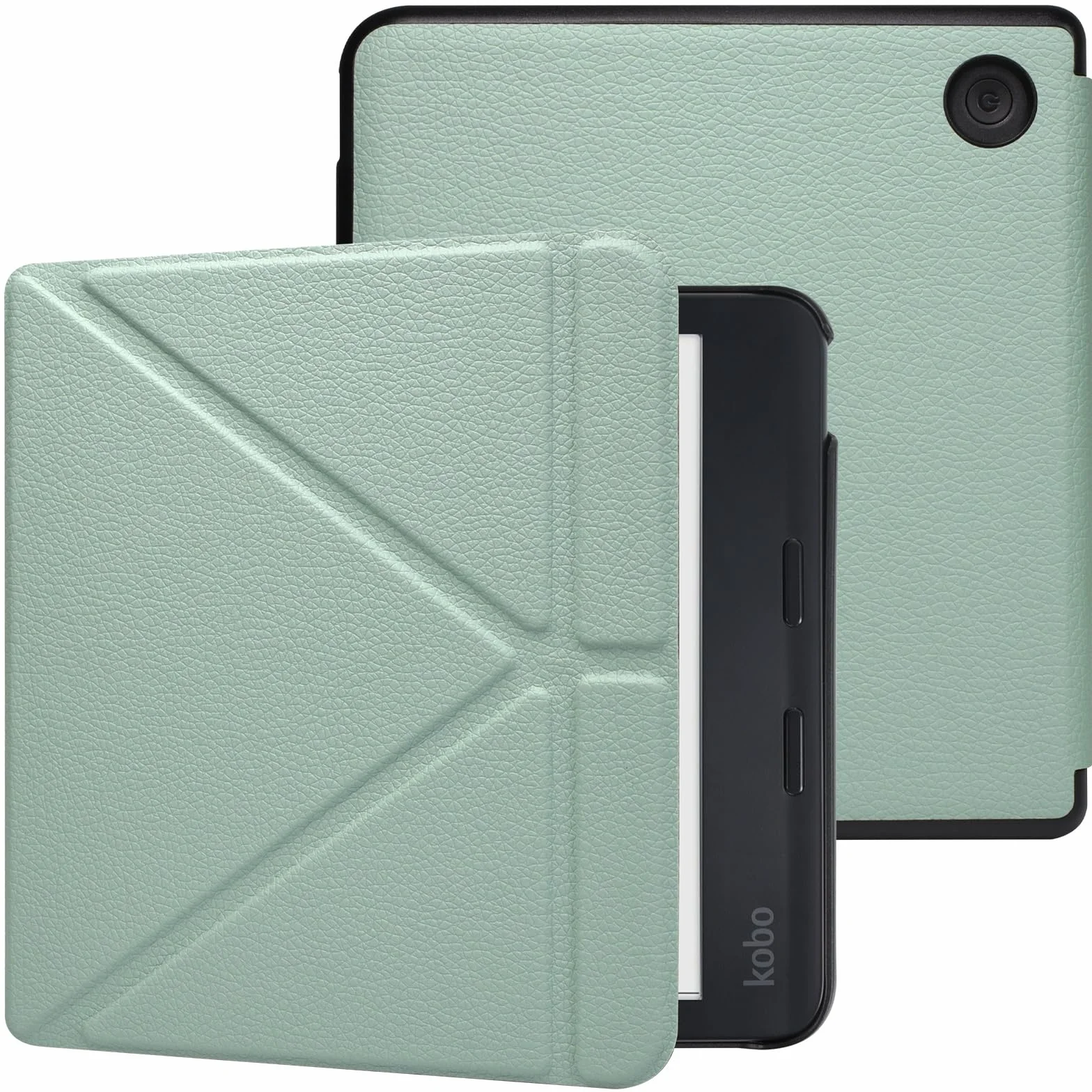 RSAquar Custodia Kobo Libra Colour Tolino Vision Colour 2024 Copertura Pieghevole Risveglio Automatico Verde Agave