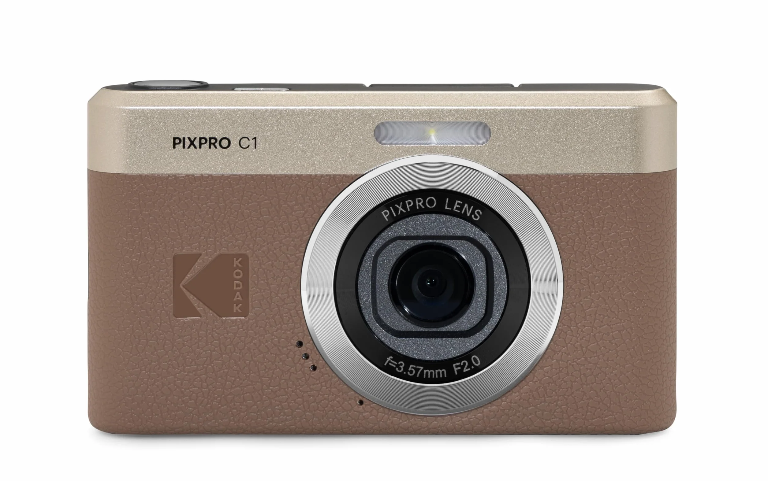 KODAK Pixpro C1 Fotocamera Digitale Ultra Compatta 13MP BSI CMOS Zoom 4X Schermo LCD 2,8" Flash LED Marrone