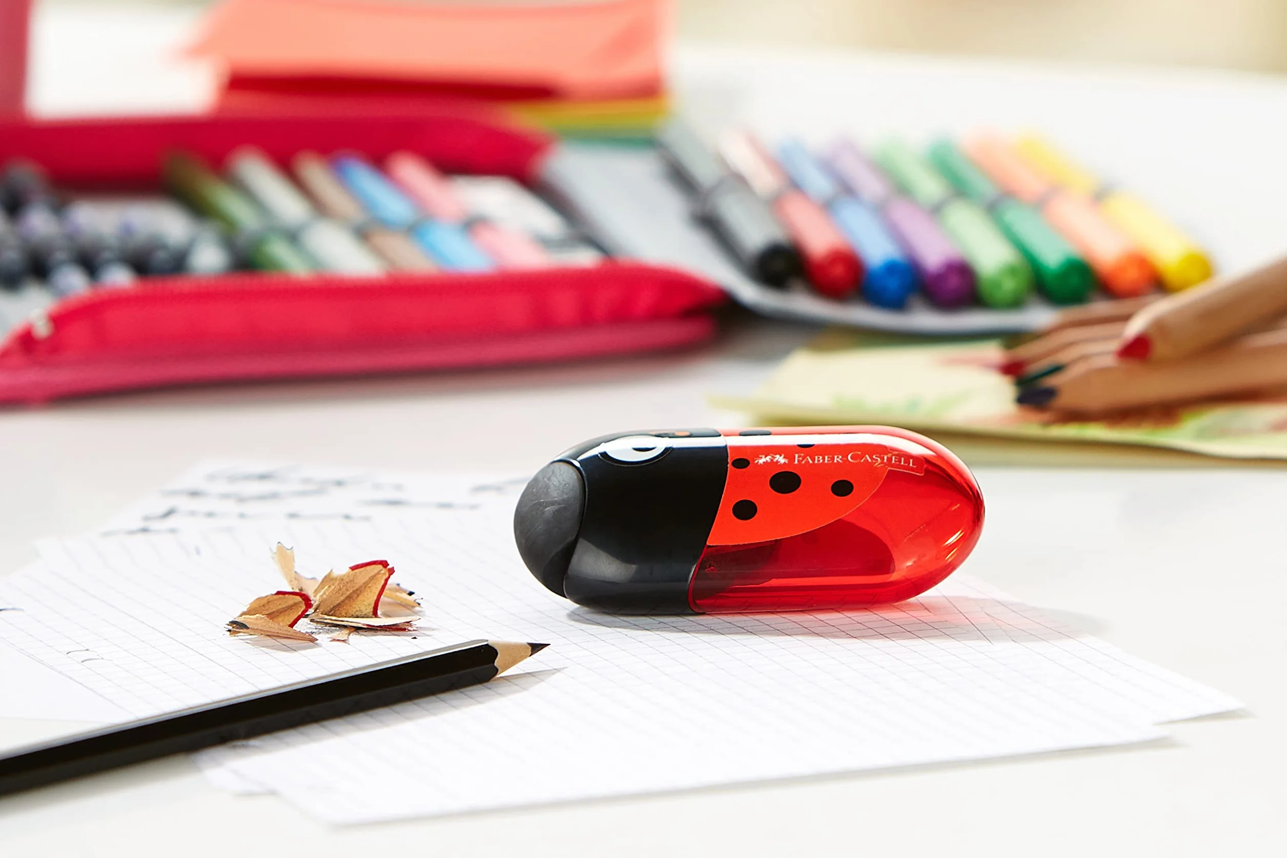Faber-Castell 183526 Temperamatite Rosso