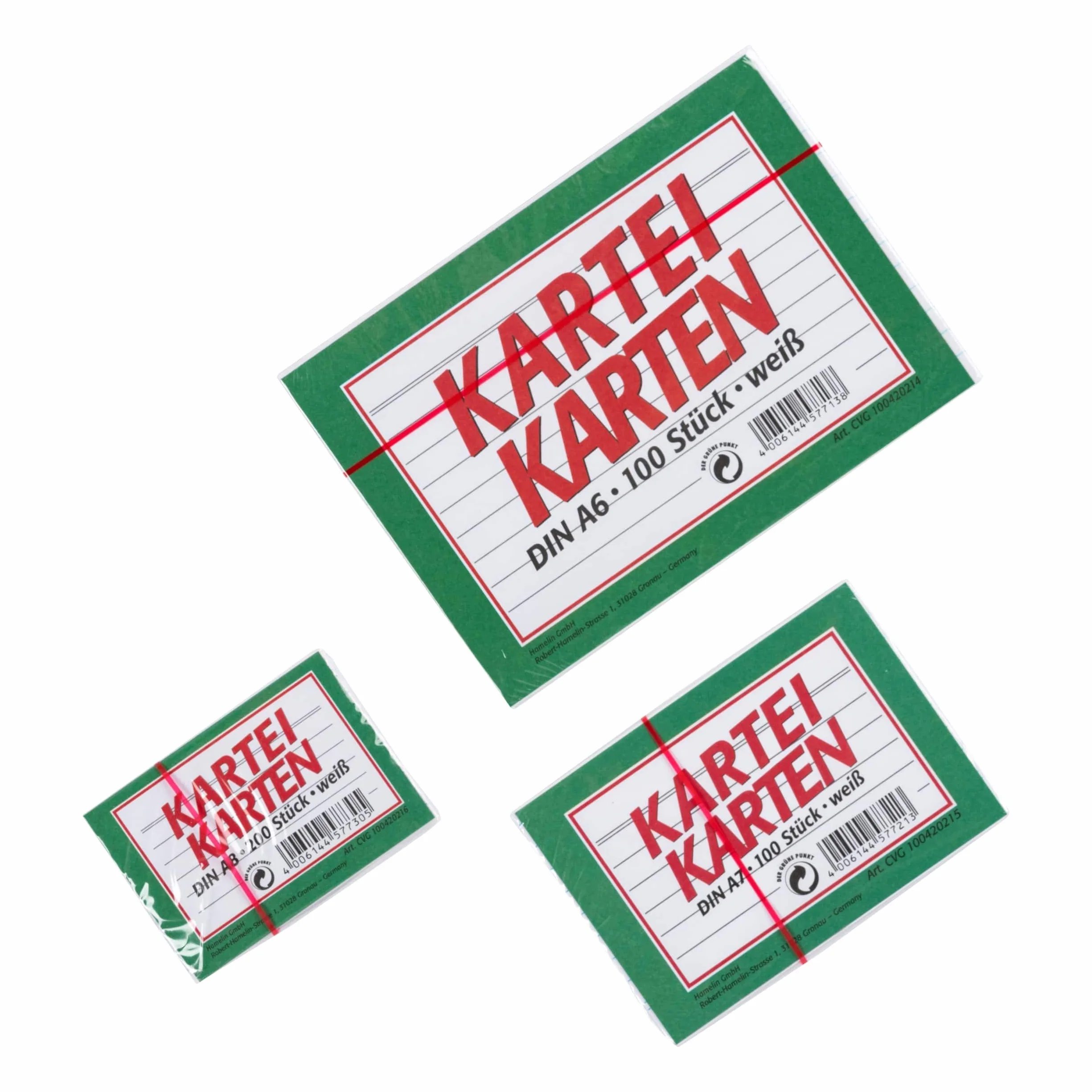 Landré Cartoncini A8 a righe 200 pezzi Bianco