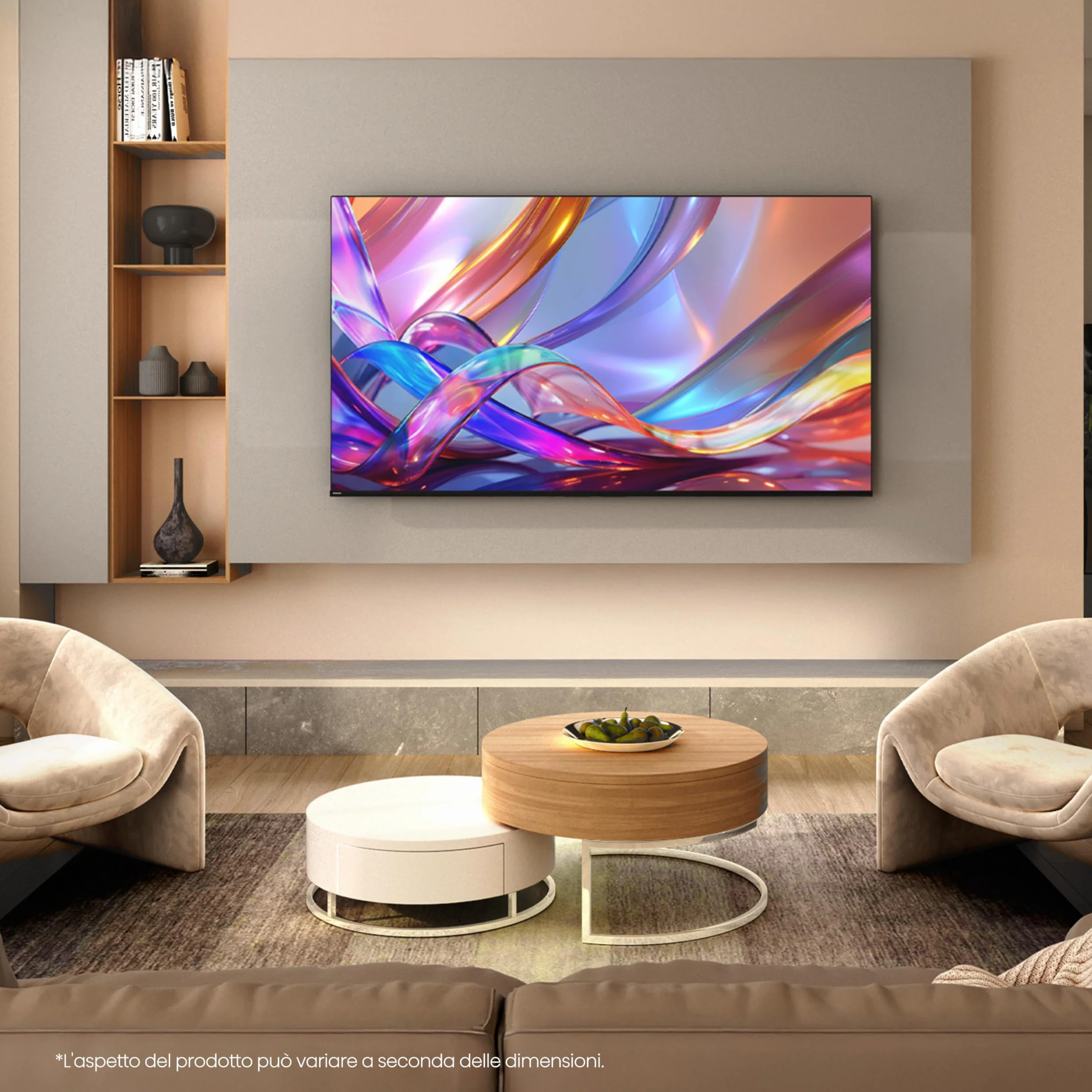 Hisense Smart TV QLED 43" 4K 43E7DS, 60Hz, Dolby Atmos, VIDAA OS, Dolby Vision IQ, HDR 10+
