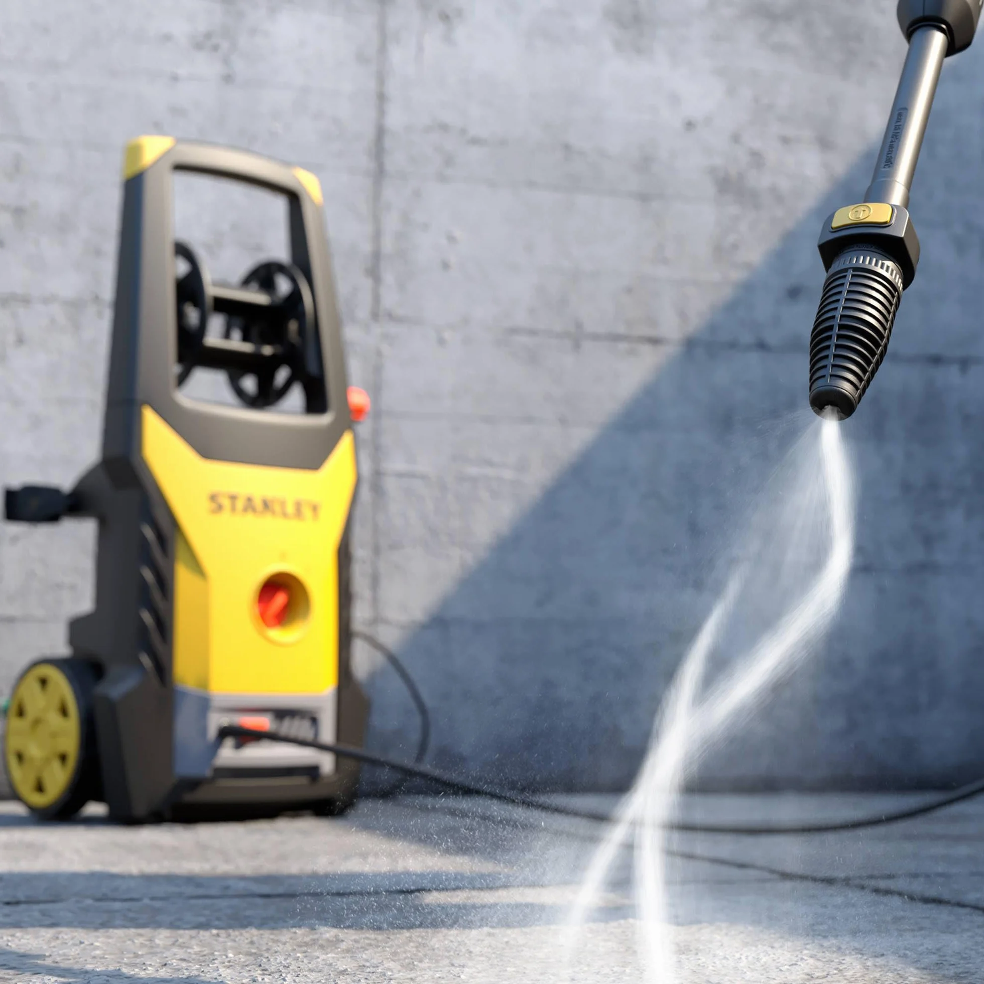 Stanley Idropulitrice SXPW24BX, ad Alta Pressione, per Auto ed Esterni Casa, con Lavapavimenti e Spazzola Fissa, Pressione max. 170 bar, Portata max. 500 l/h, Assorbimento 2400 W