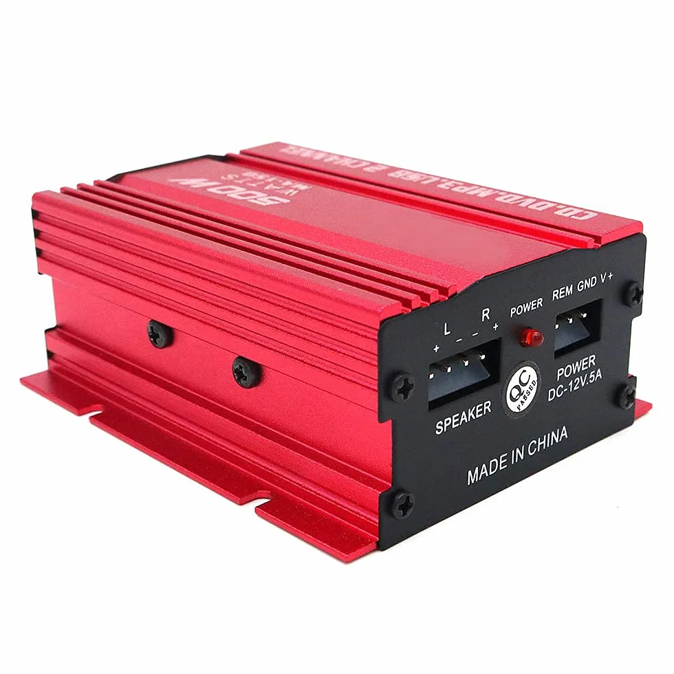 Kinter MA150 12V Mini 2CH Stereo HiFi Amplificatore di Potenza per Auto Altoparlante Audio MP3 con USB