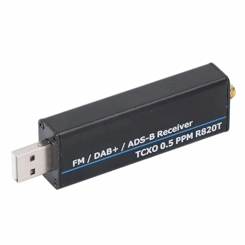 Odbiornik SDR RTL2832U R820T2 100 KHz-1766 MHz TCXO 0,5 PPM Aluminium USB