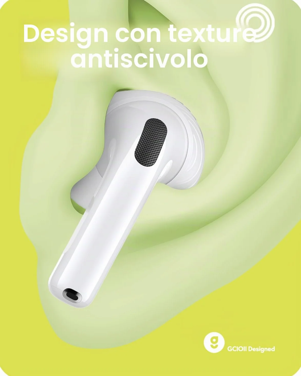 Gcioii Gommini per AirPods 4, Cuffie Cancellazione Rumore, Custodia Stoccaggio, Accessori Anti-Scadenza per AirPods 4a Generazione (Trasparente)