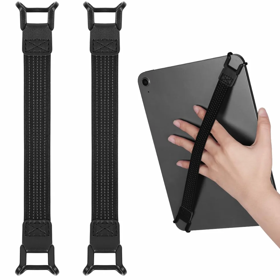 AXFEE 2 Pezzi Cinturino di Sicurezza per 8.7-13" eReaders Tablet, Cinturino da Mano Antiscivolo
