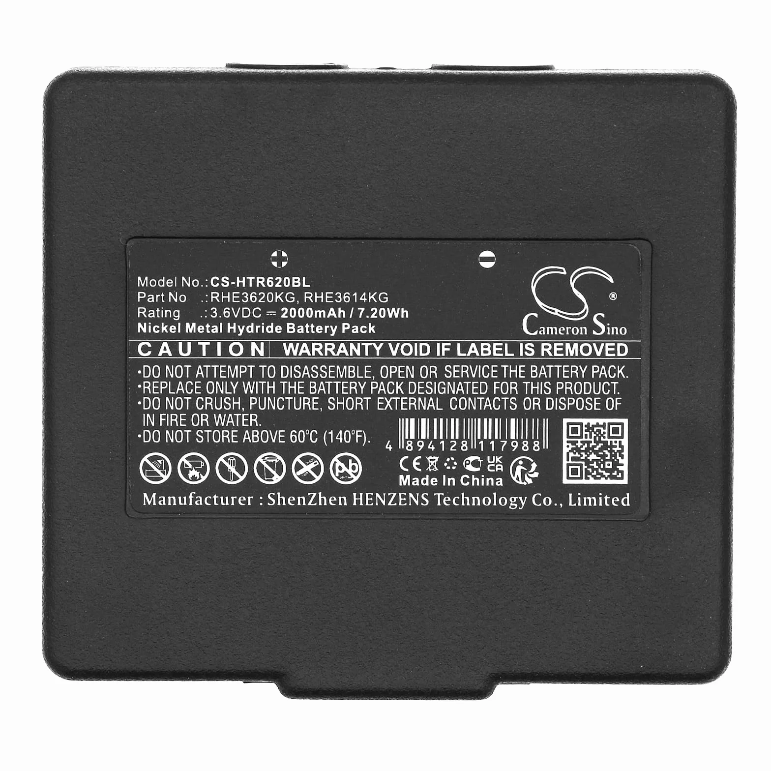 TECHTEK Batterie 2000mAh do Hetronic CS 434, ERGO, EURO, NOVA