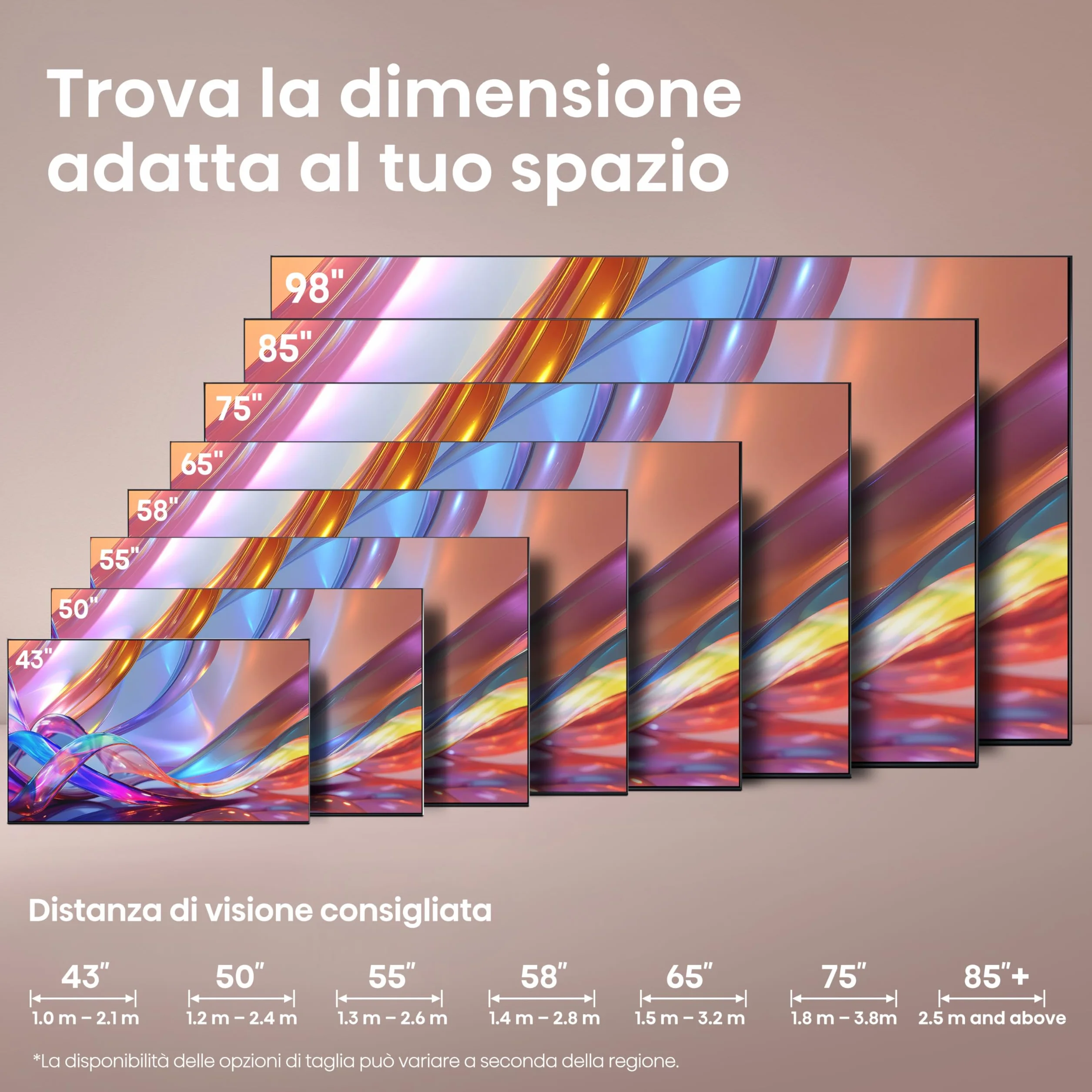Hisense Smart TV QLED 43" 4K 43E7DS, 60Hz, Dolby Atmos, VIDAA OS, Dolby Vision IQ, HDR 10+