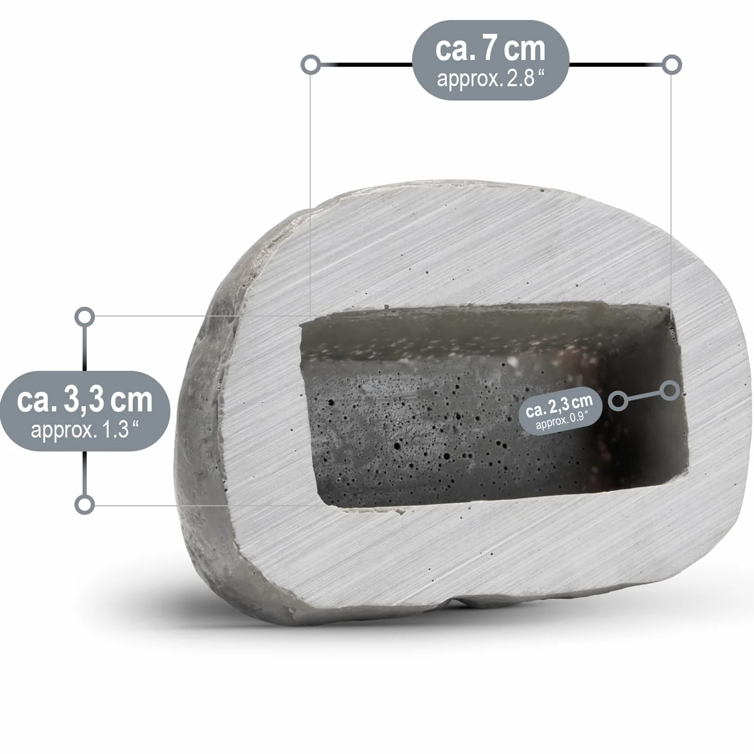 COM-FOUR® Finta Pietra Chiave Pebblestone con Scomparto Segreto per Geocaching - Nascondiglio Chiave in Aspetto Pietra