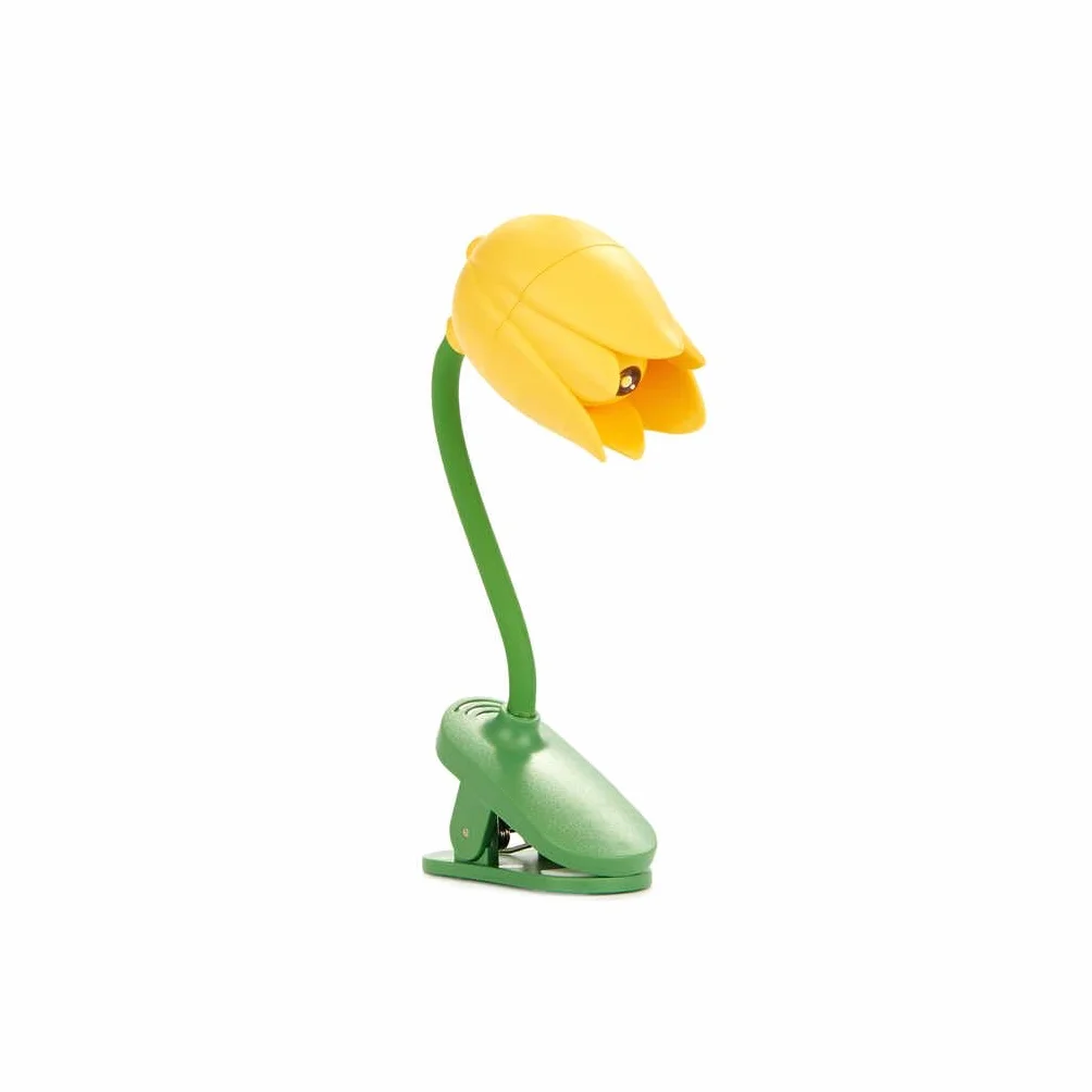 Balvi Lampada Lettura Tulip Giallo con Clip