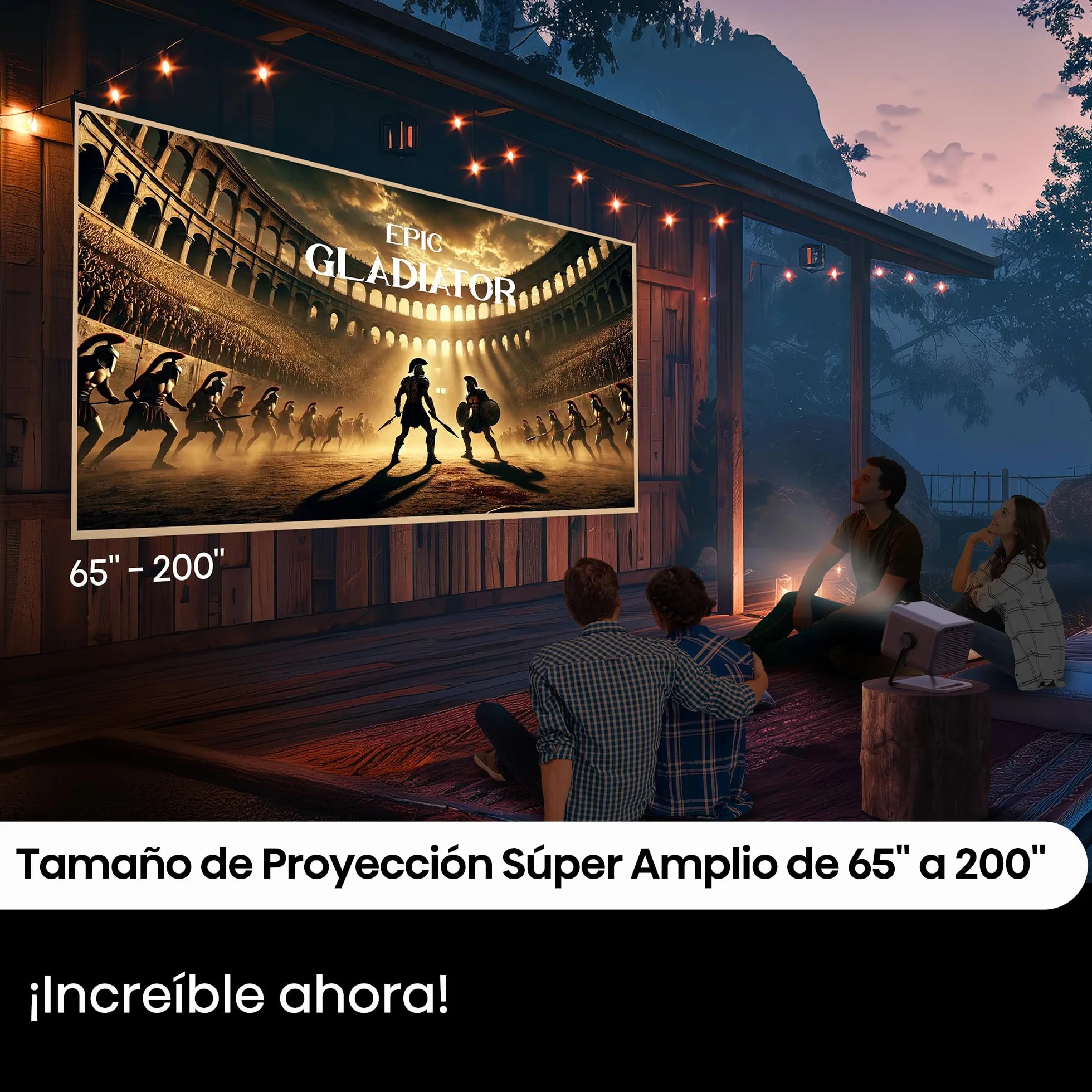 Hisense M2 Pro Proiettore Laser 4K, 1300 ANSI Lumen, 65-200 Pollici, Zoom Ottico, Dolby Vision, HDR10+, Smart TV VIDAA U7.6