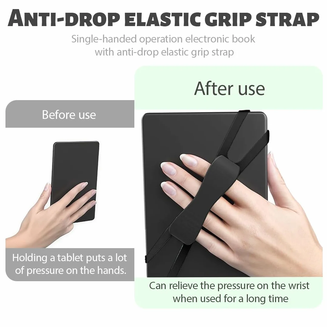 Supporto Universale Antiscivolo per Lettura a Letto in Silicone per 6-8" Kindle eReaders Fire Tablet, Verde