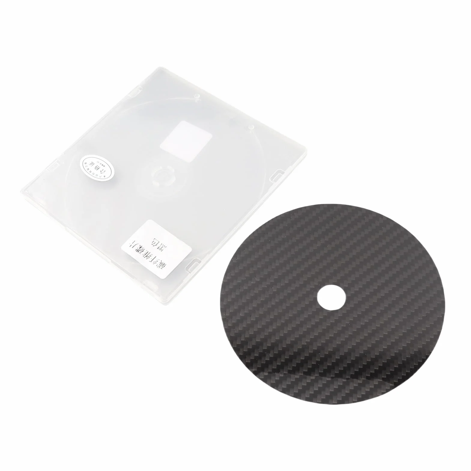 Stabilizzatore CD in fibra di carbonio 0,2 mm per lettore DVD superiore nero
