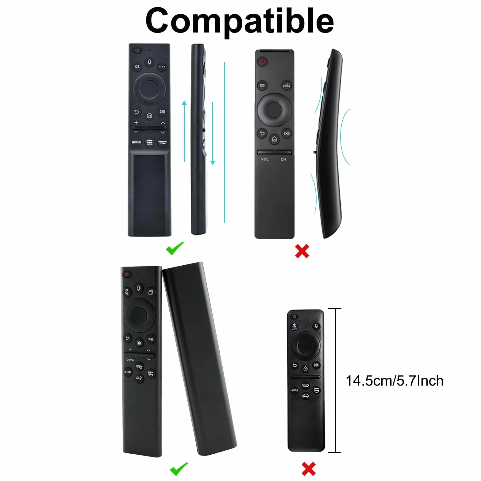Custodie Protettive in Silicone per Telecomando Samsung BN59-01385B TM2281 Antiscivolo Antiurto Blu Verde