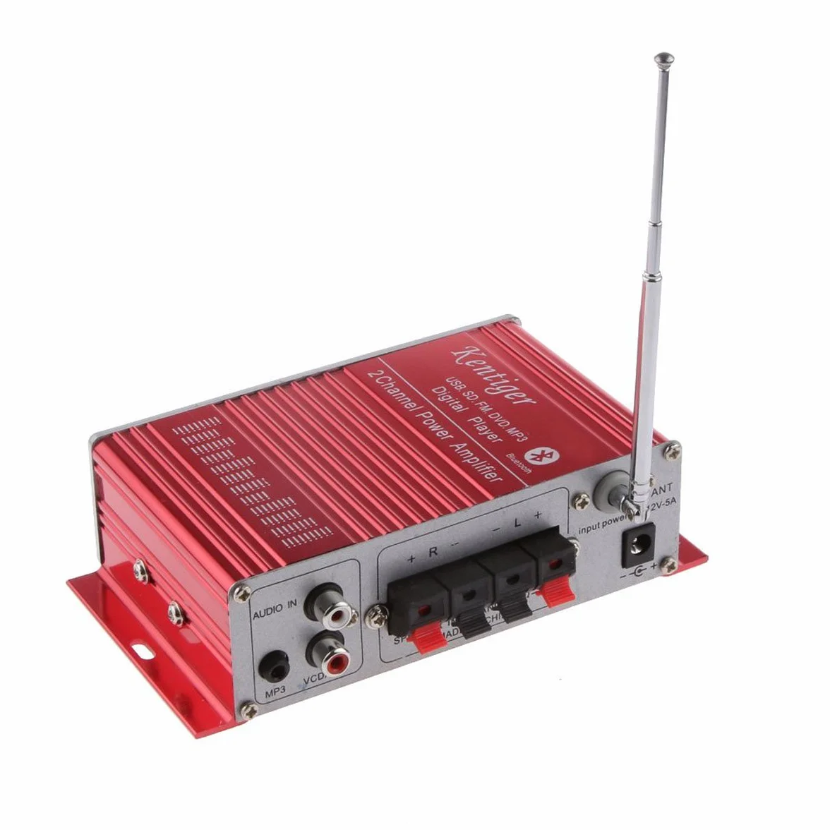 12V Hi-Fi Bluetooth stereo amplificatore audio digitale USB SD FM
