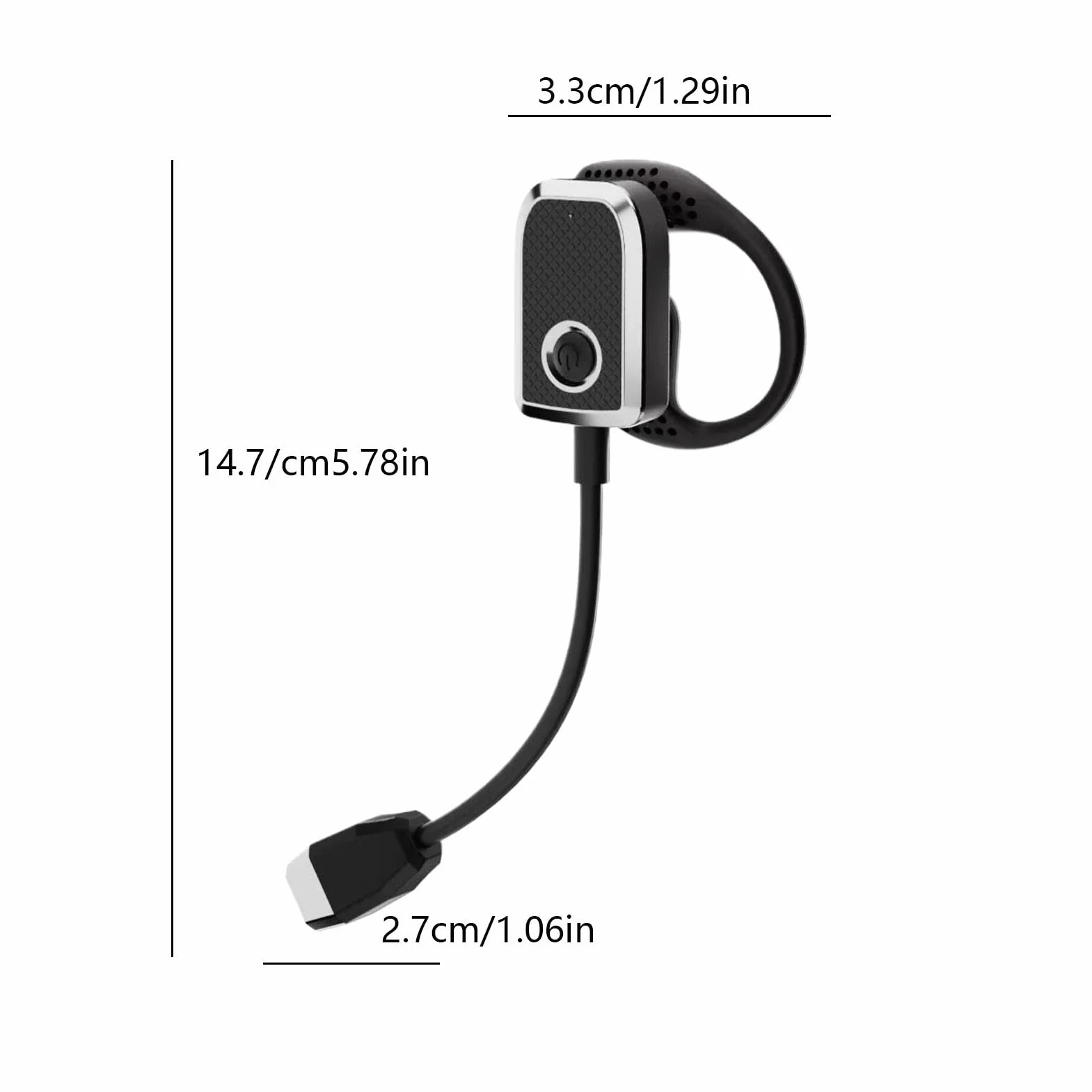 Générique Ear Wearing Reading Light, Ricaricabile Led Folding Ear Light, Regolabile Lightweight for Home, Travel, Camping