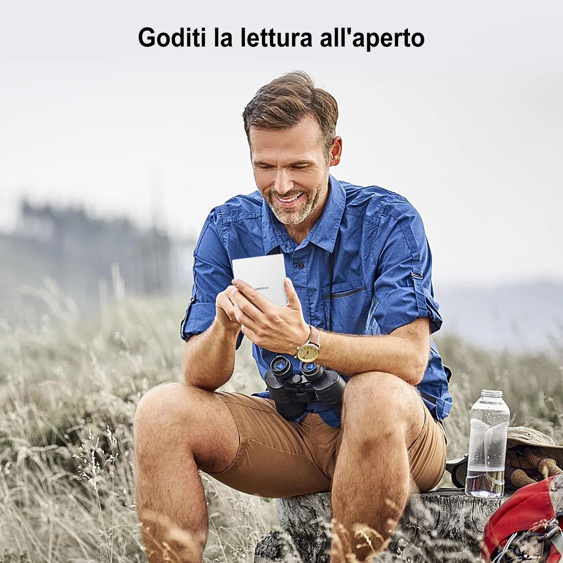 Veidoo 5.8 Pollici Lettore di Libri Elettronici, Schermo Tattile HD, Carta E-Ink, 32GB ROM, WiFi, Bianco