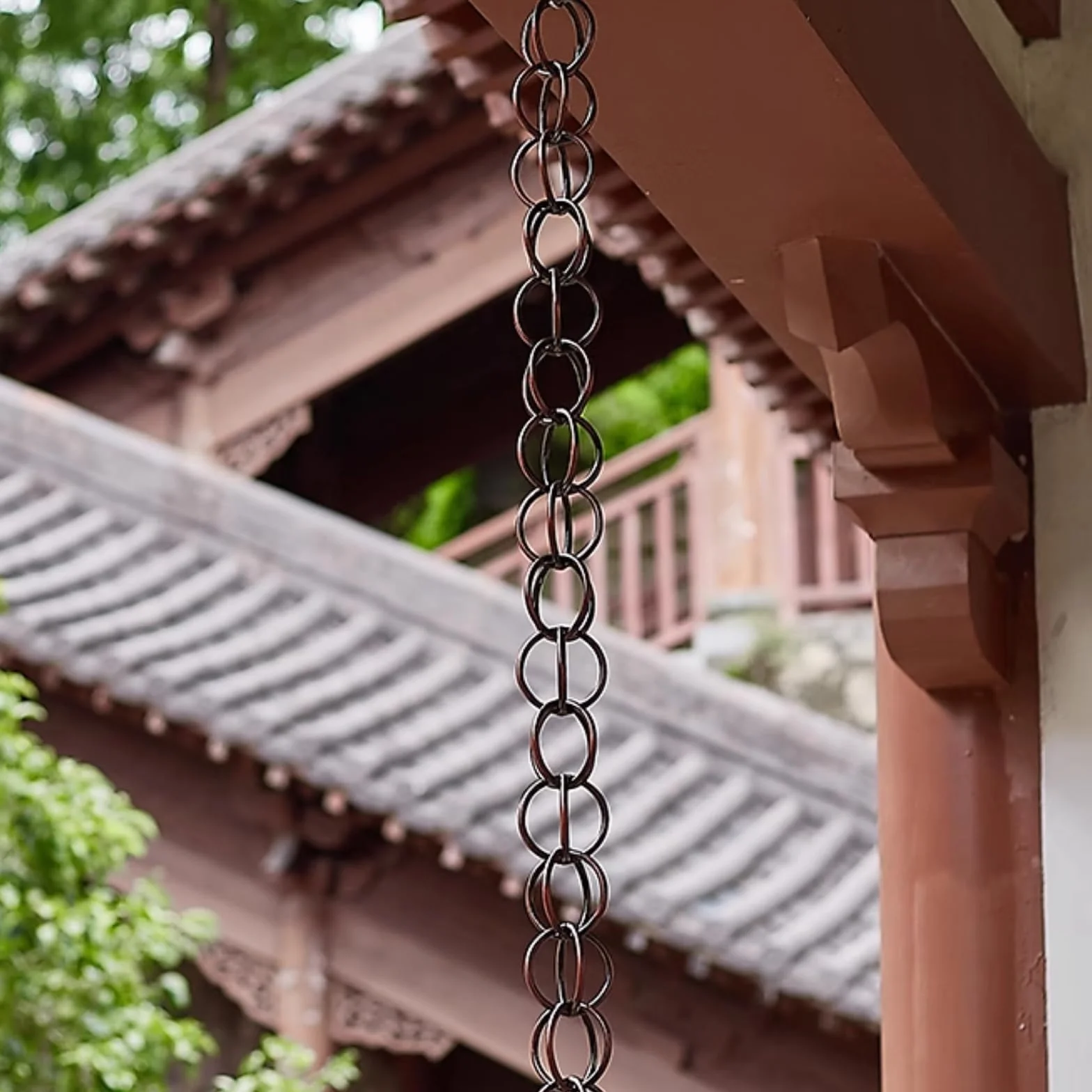 Catena da Pioggia Antica Marrone 5m Giardino Elegante