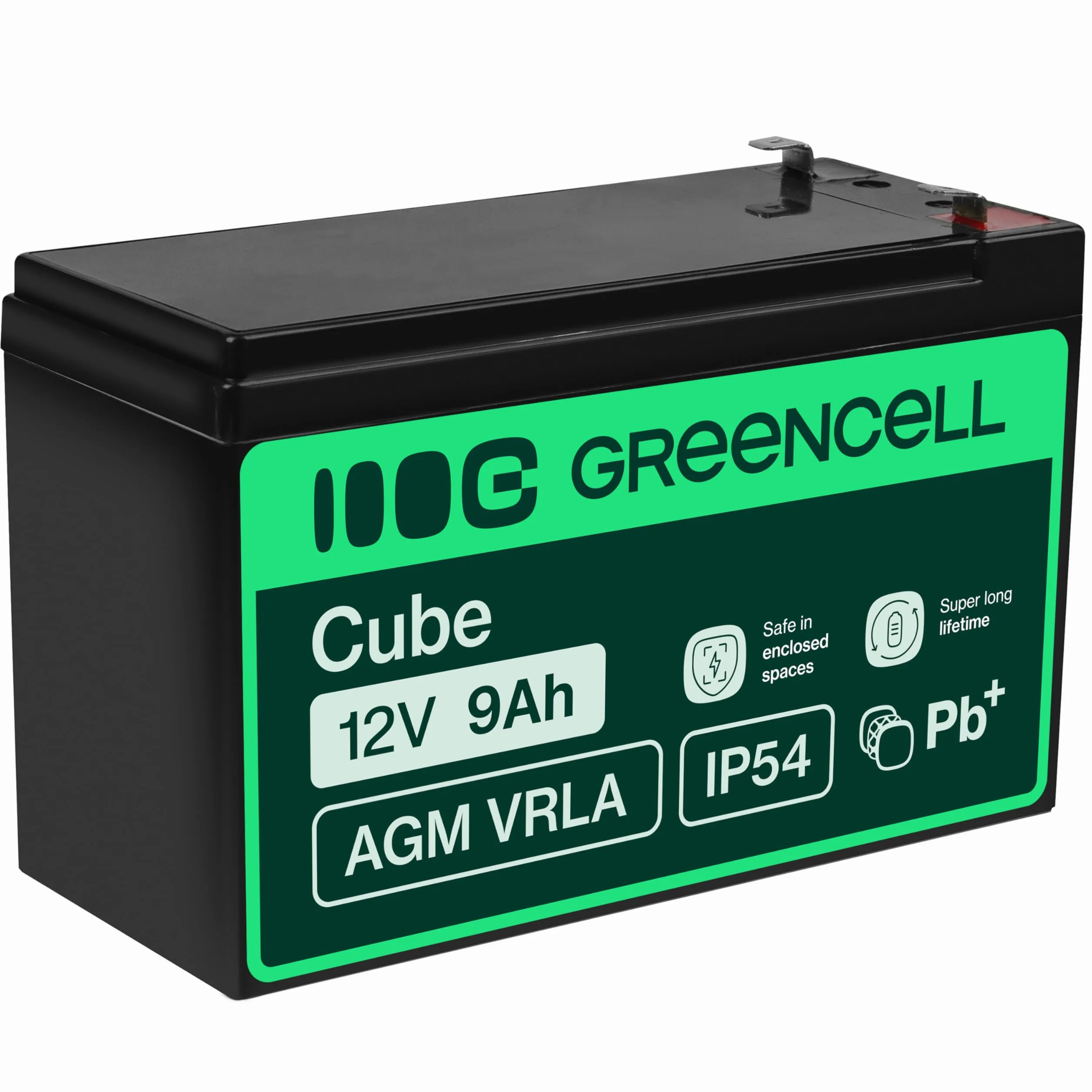 Green Cell Batteria AGM 12V 9Ah VRLA Ricaricabile Sigillata per UPS
