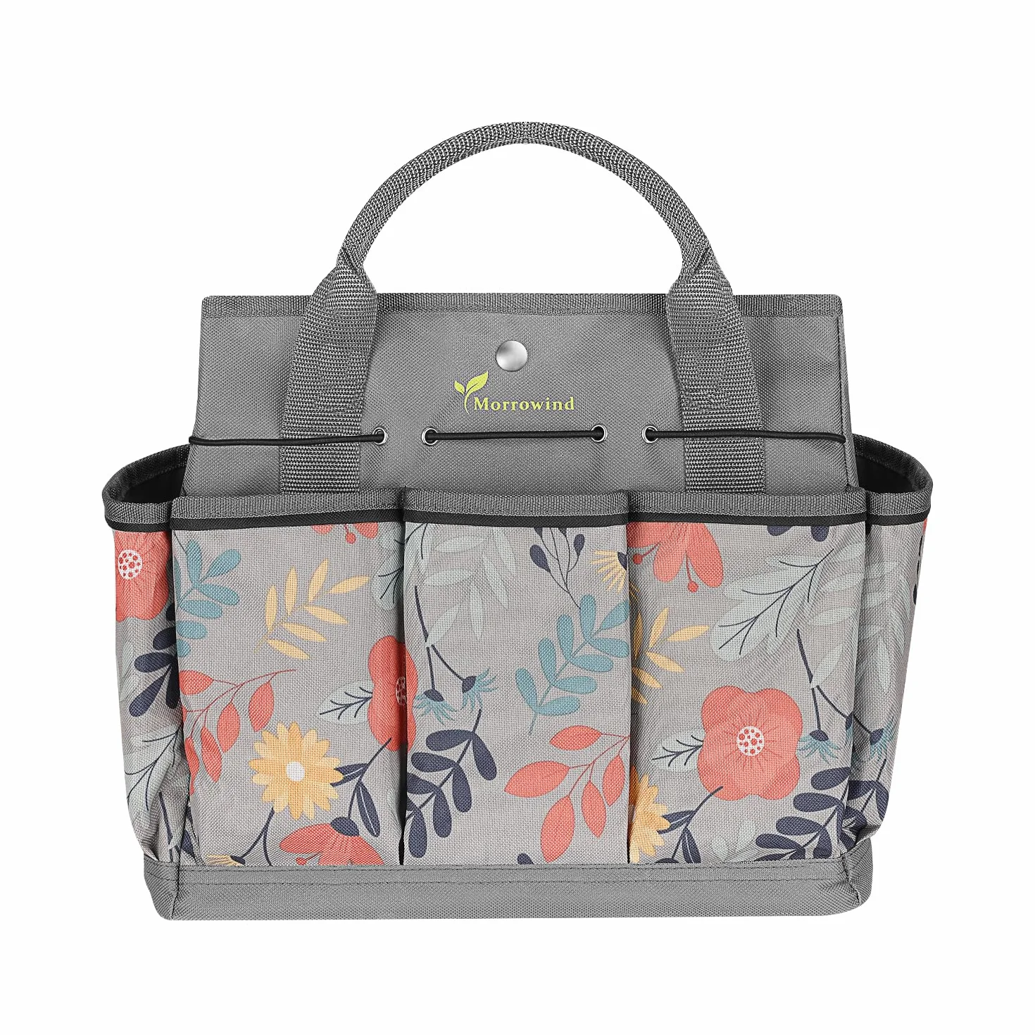 MORROWIND Borsa da Giardino Porta Attrezzi, Organizer per Utensili da Giardinaggio in Tessuto Oxford con 8 Tasche Esterne, Borsa Portaoggetti per Giardino, Prato e Cortile