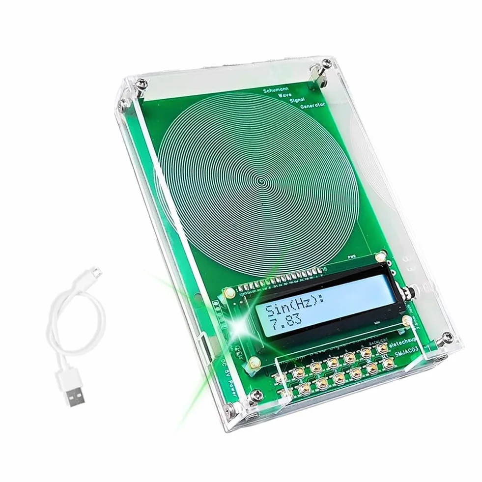 Generatore di frequenza personalizzato V2, Generatore di risonanza SchumannWave 7.83Hz 0.01Hz~20000Hz Onda Sinusoidale Regolabile C