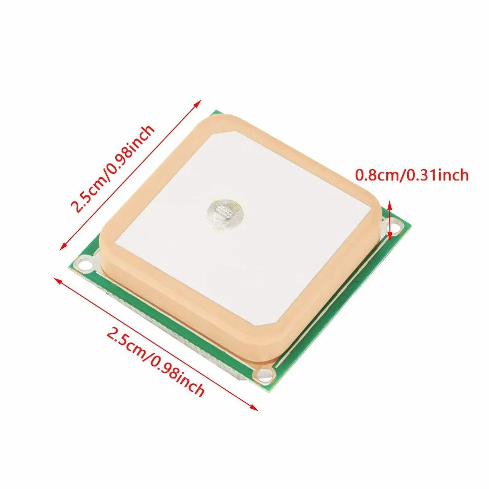 DollaTek 28dB GPS Connettore di Navigazione per Modulo Interno con Patch Ceramico Attivo ad Alta Guadagno