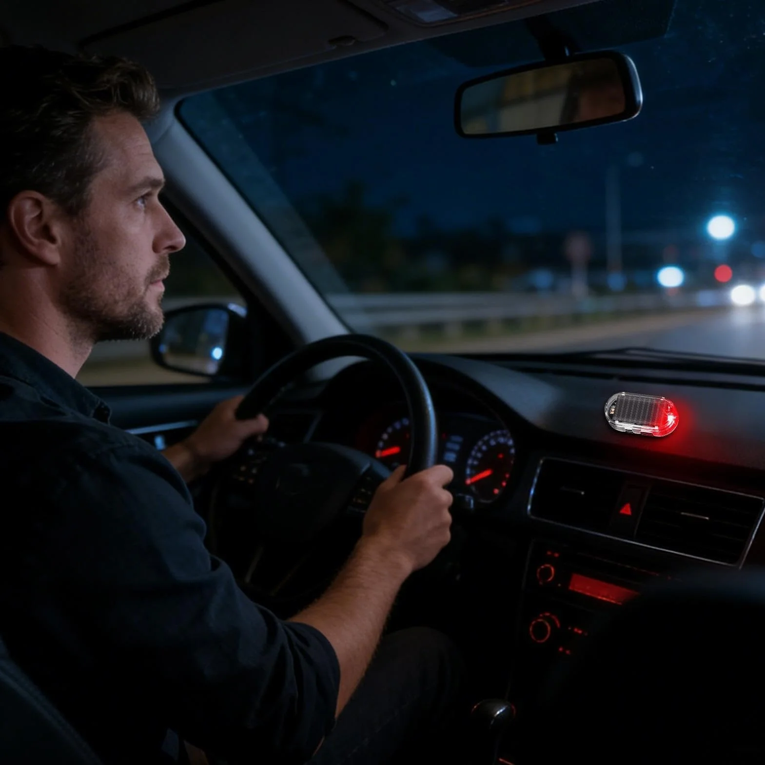 Luce Allarme Auto LED Stroboscopica Antifurto Lampeggiante Sicurezza per Berlina Camper Camion