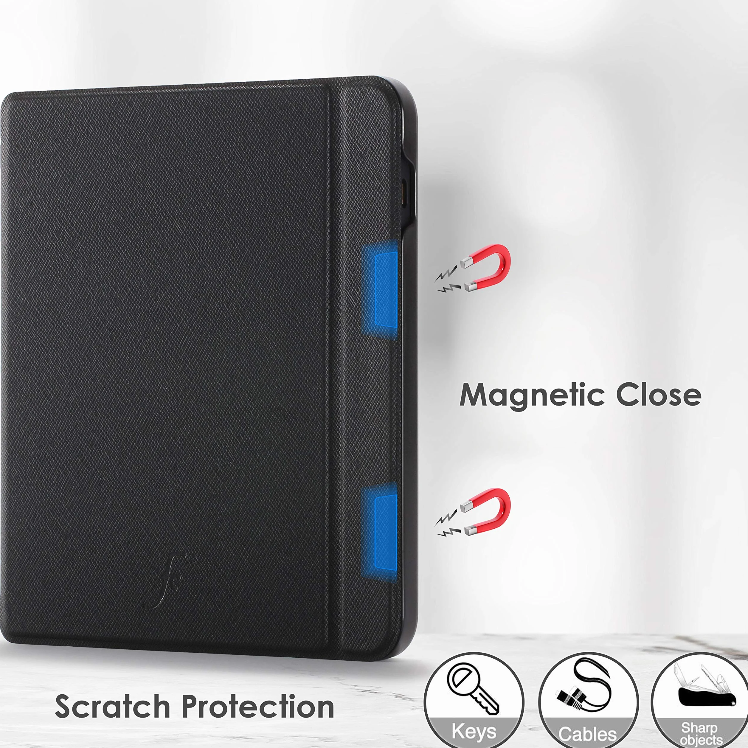 Forefront Cases Custodia Magnetica per Kobo Libra H2O (2019) Nero