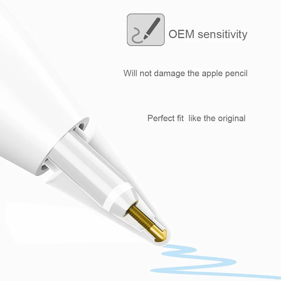 Apple Pencil pennini ricambio 1a/2a generazione Pro USB-C iPad accessori confezione da 8
