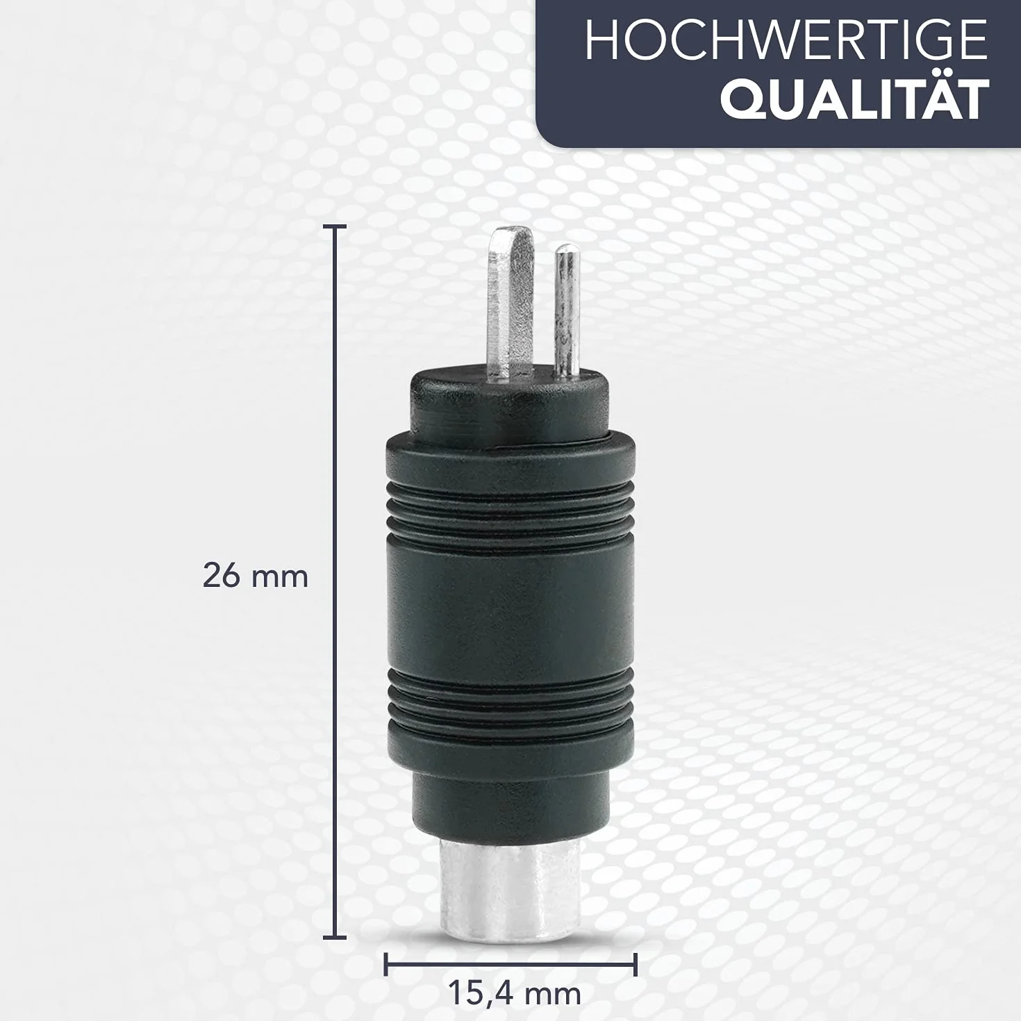 Connettori per altoparlanti DIN a jack RCA dritti, nero