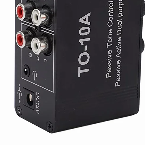 Mini Preamplificatore Audio Stereo con Controllo Tono EQ Passivo per Home Studio DJ