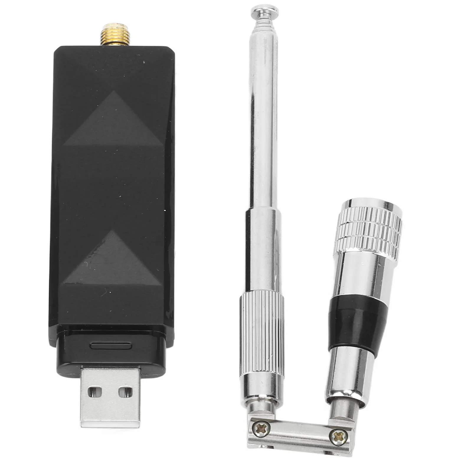 Yctze Ricevitore AIS a Doppio Canale Uscita USB con Antenna per Barche Marine ABS Portatile Pieghevole Acciaio Inossidabile