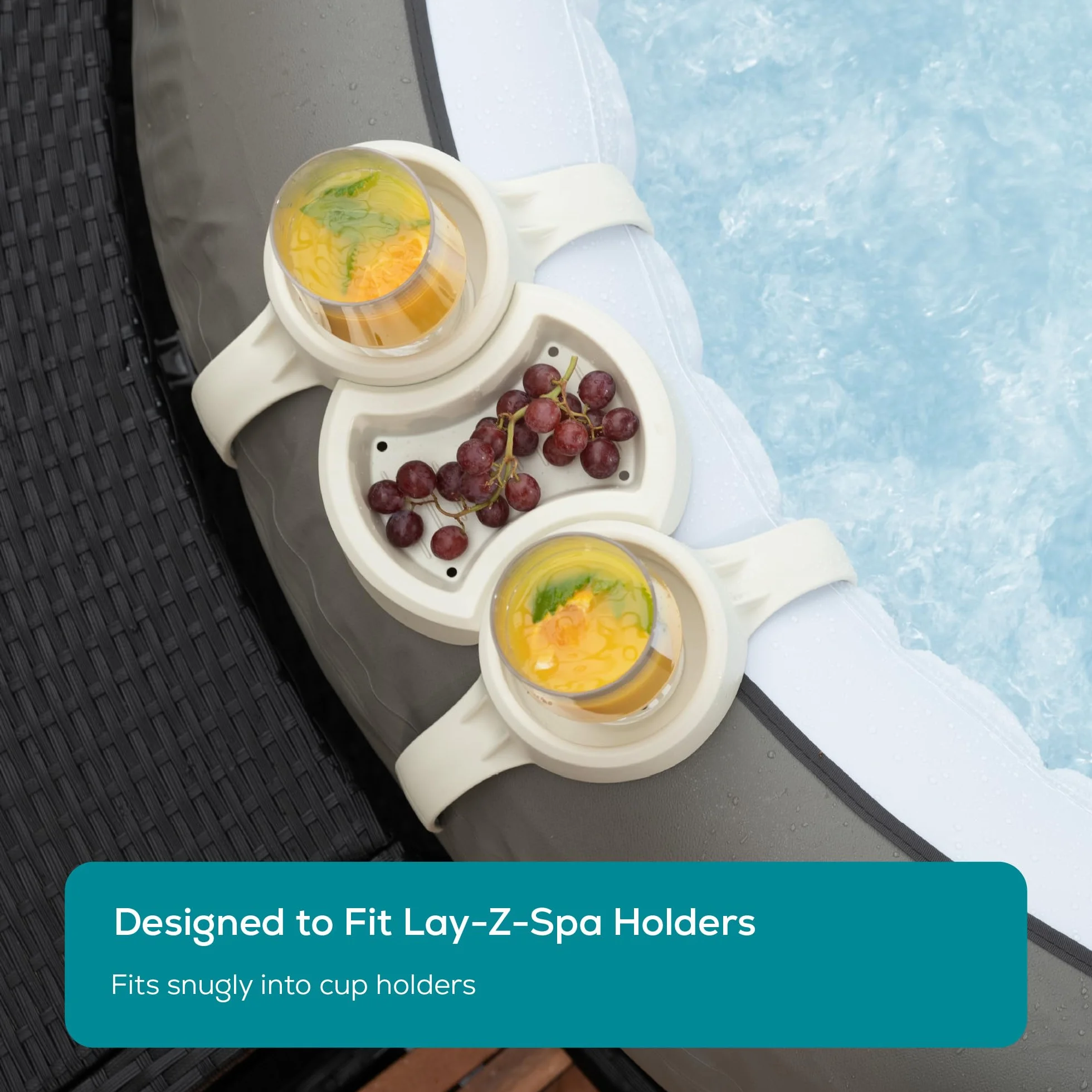 Lay-Z-Spa BWA0006 Bicchieri da vino in plastica infrangibili ultra trasparenti riutilizzabili lavabili in lavastoviglie per vasche idromassaggio piscine