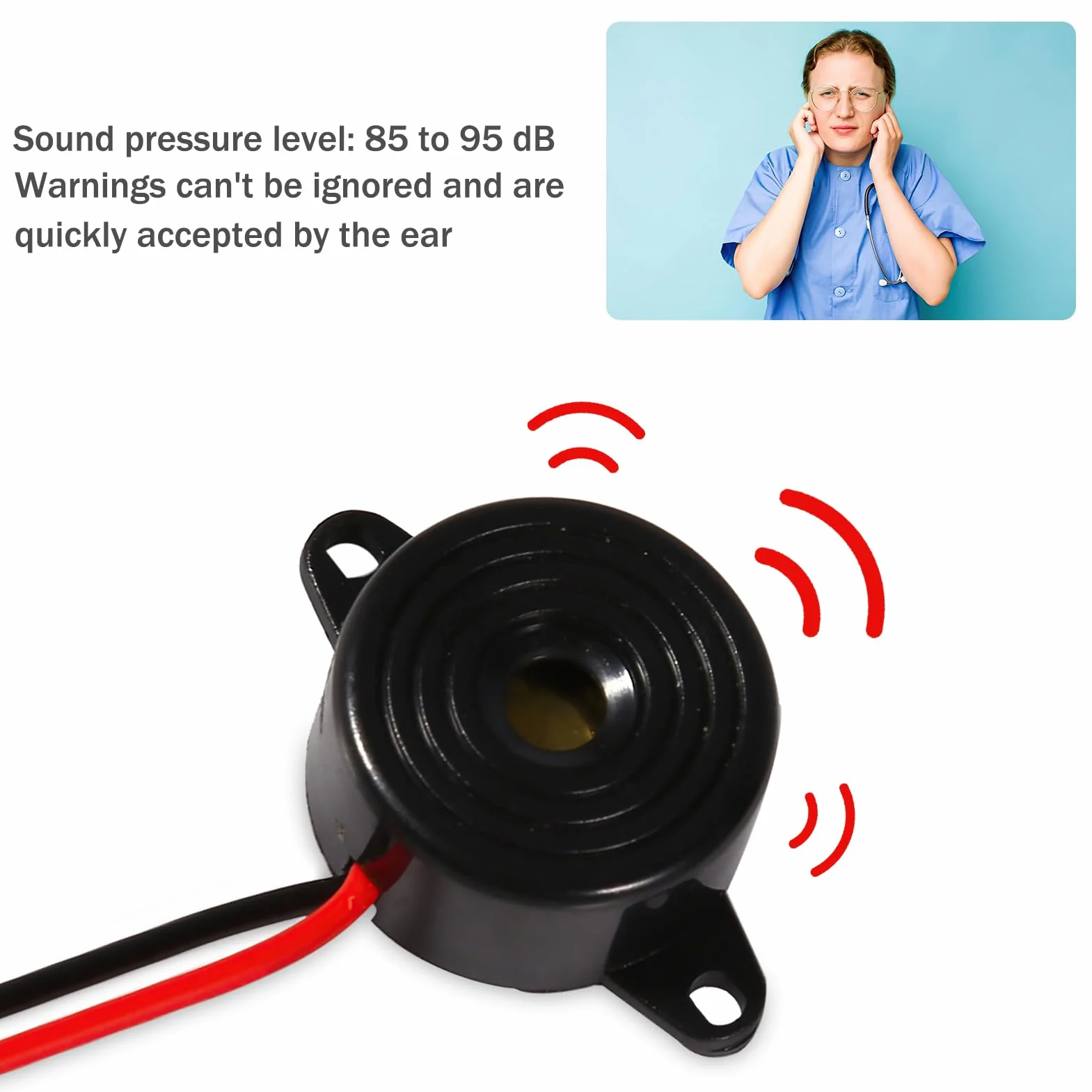 Buzzer 12V 95dB Tone Alarm Sounder