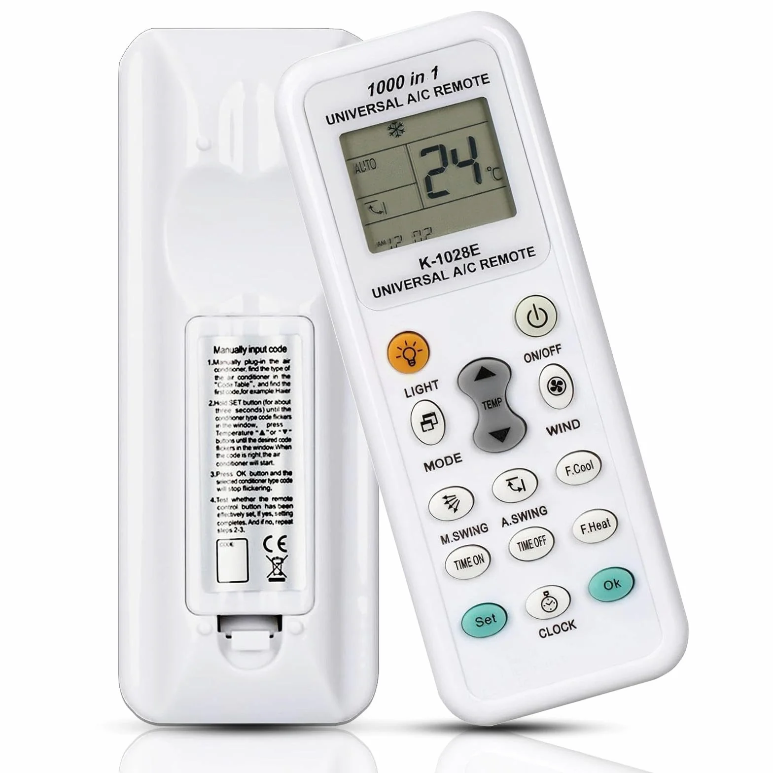 Telecomando Universale per Climatizzatori K-1028e Compatibile LCD 1000 in 1