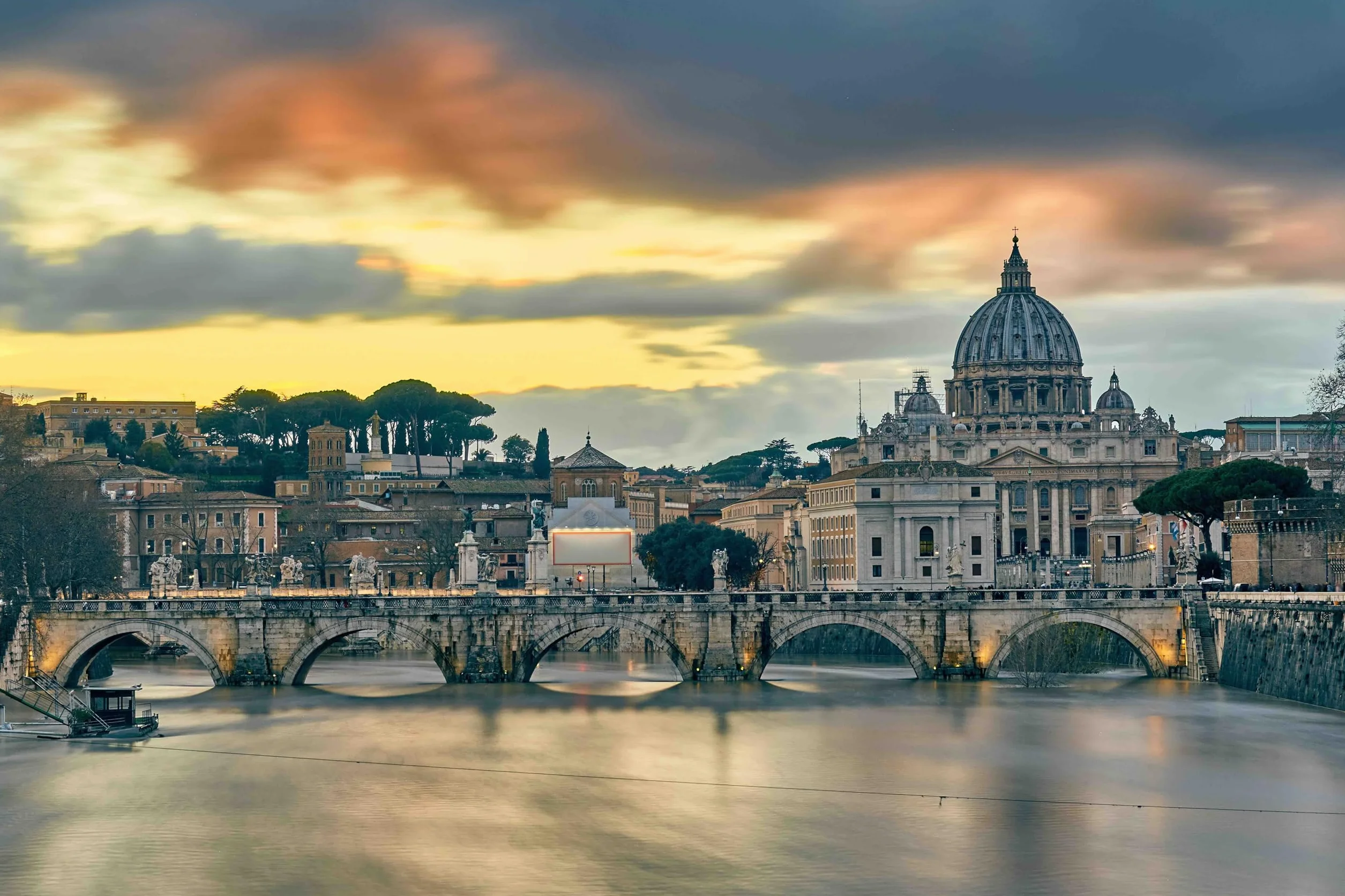 Set di cartoline Roma: 9 carte singole - Motivi fotografici Colosseo, Foro Romano, Basilica di San Pietro