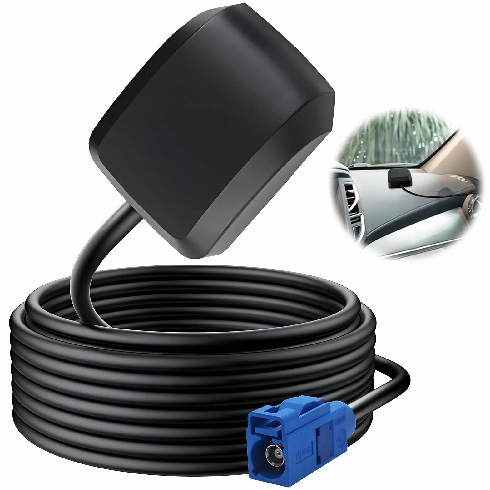 Antenna GPS attiva Fakra C blu cavo 3 m per navigazione veicoli camion barca