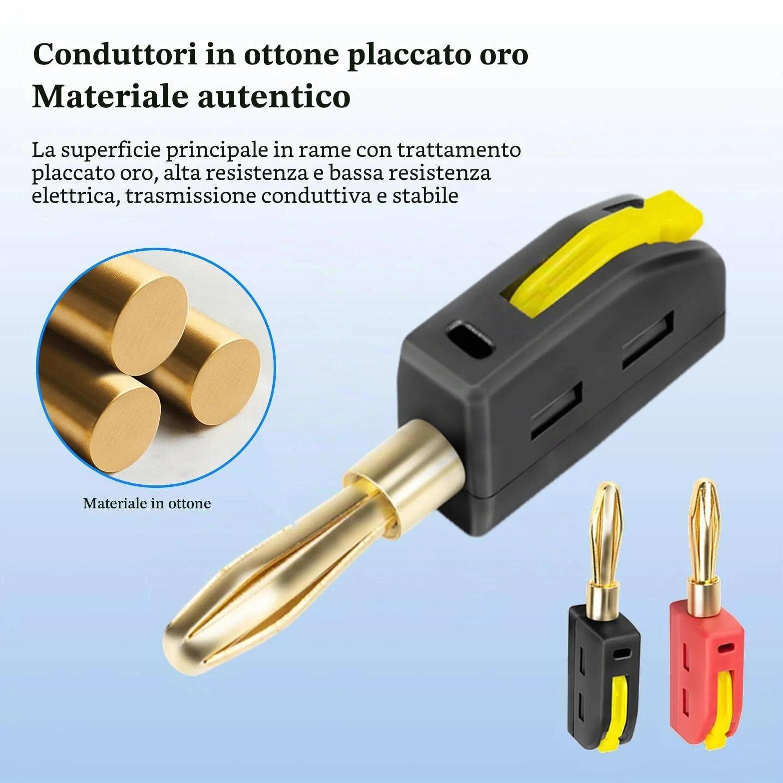 Connettore a banana 4 mm 32 A 10 pezzi spina a banana convertitore per cavi