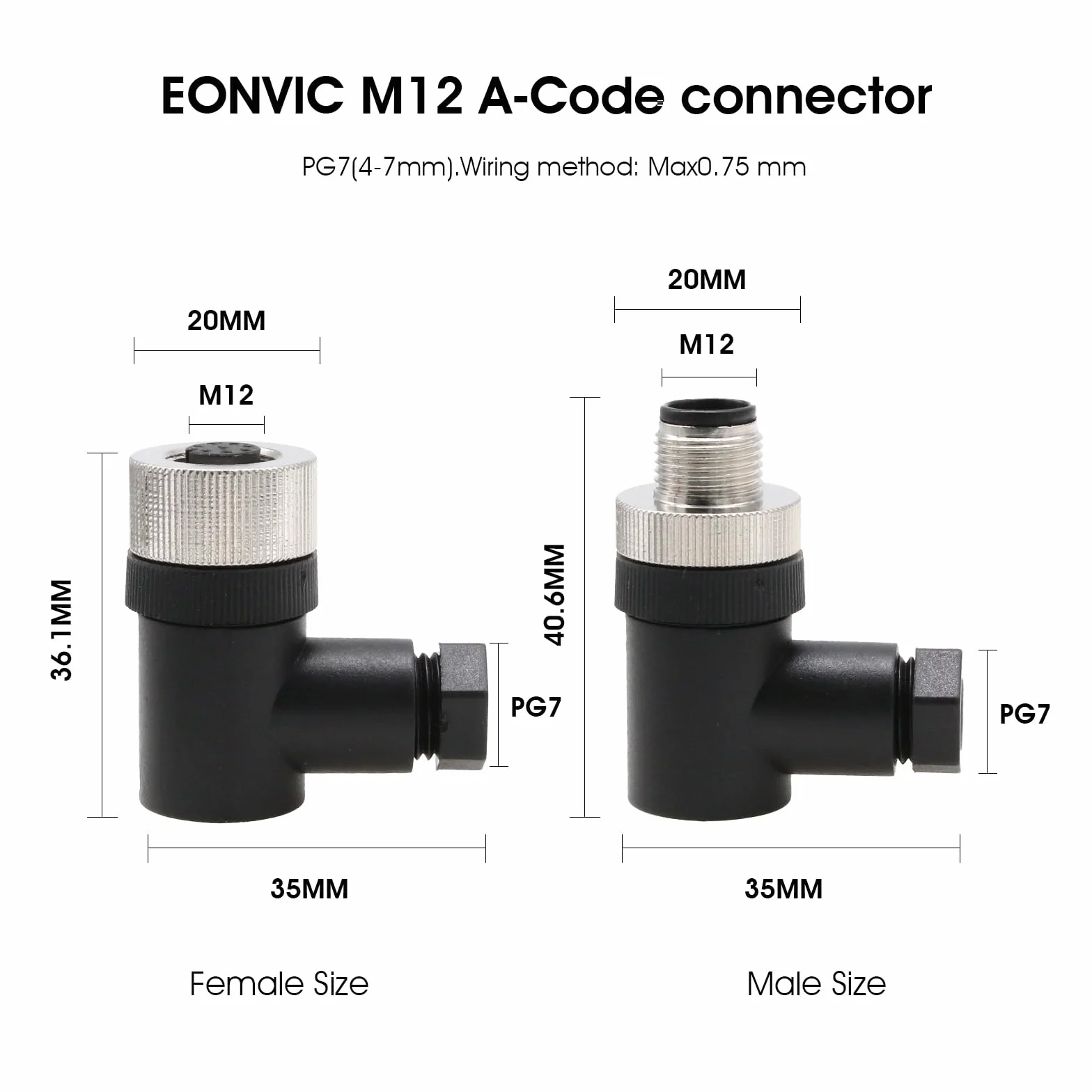 M12 5 pin maschio e femmina A codice connettore sensore industriale impermeabile ad angolo retto 12 mm cavo NMEA 2000