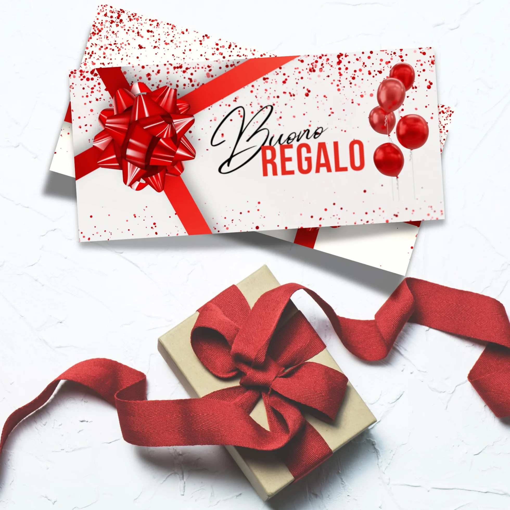 Buoni Regalo Personalizzabili Gift Card Rosso Con Buste