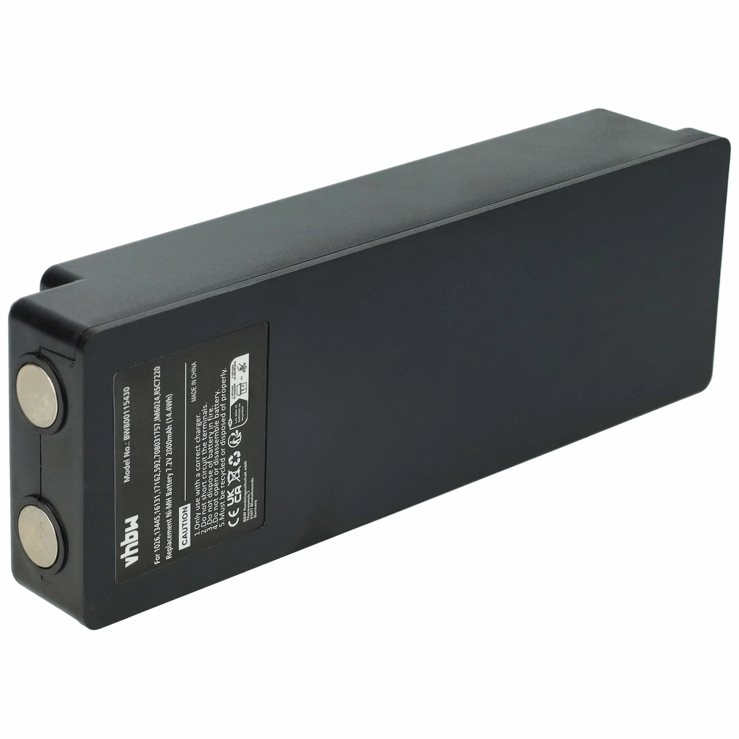 vhbw batteria compatibile Palfinger EEA2512 2000mAh 7,2V NiMH Nero