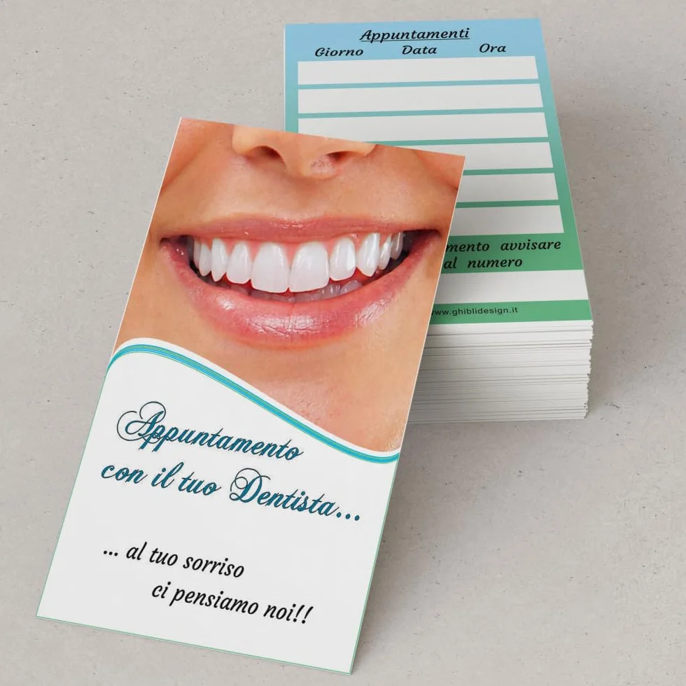 GHIBLI Biglietti per Appuntamenti Dentistici 50-500 pezzi Tabella giorno data ora