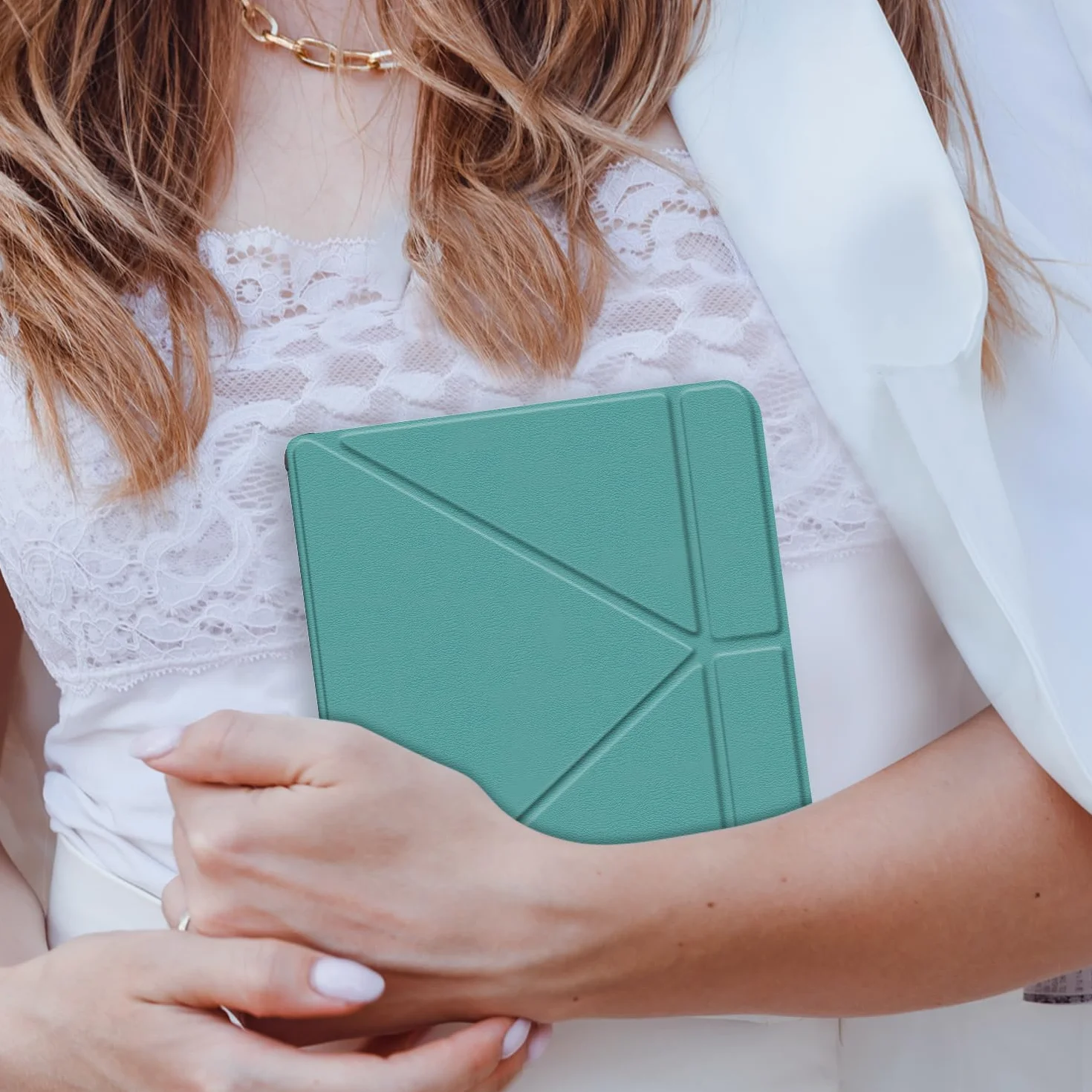 Custodia Kobo Libra Colour 2024 Libra 2 2021 Vision 6 2021 7 Pollici eReader Ultra Sottile Cover Supporto Verde