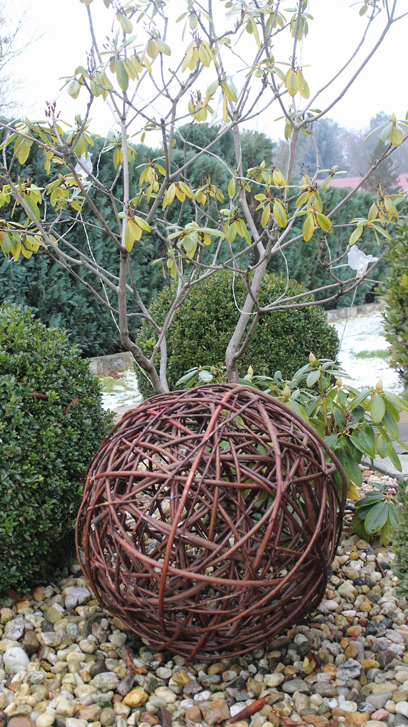 Palla di salice in 6 misure, realizzata a mano in UE (40 cm)