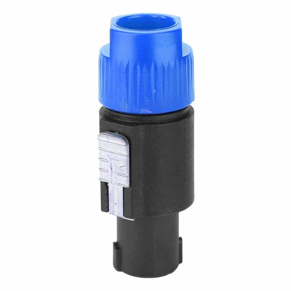 Walfront Connettore per Altoparlanti Audio C-NL4FC Speakon Plug 4 Pin Impermeabile Blu