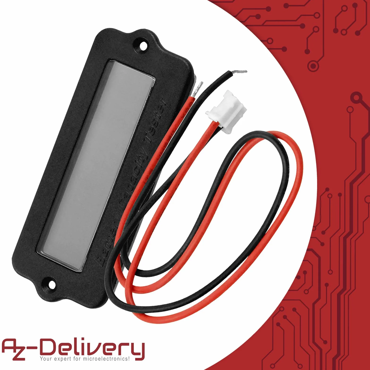 AZDelivery 3 x 12V LY6W indicatore capacità batteria con schermo LED verde retroilluminato