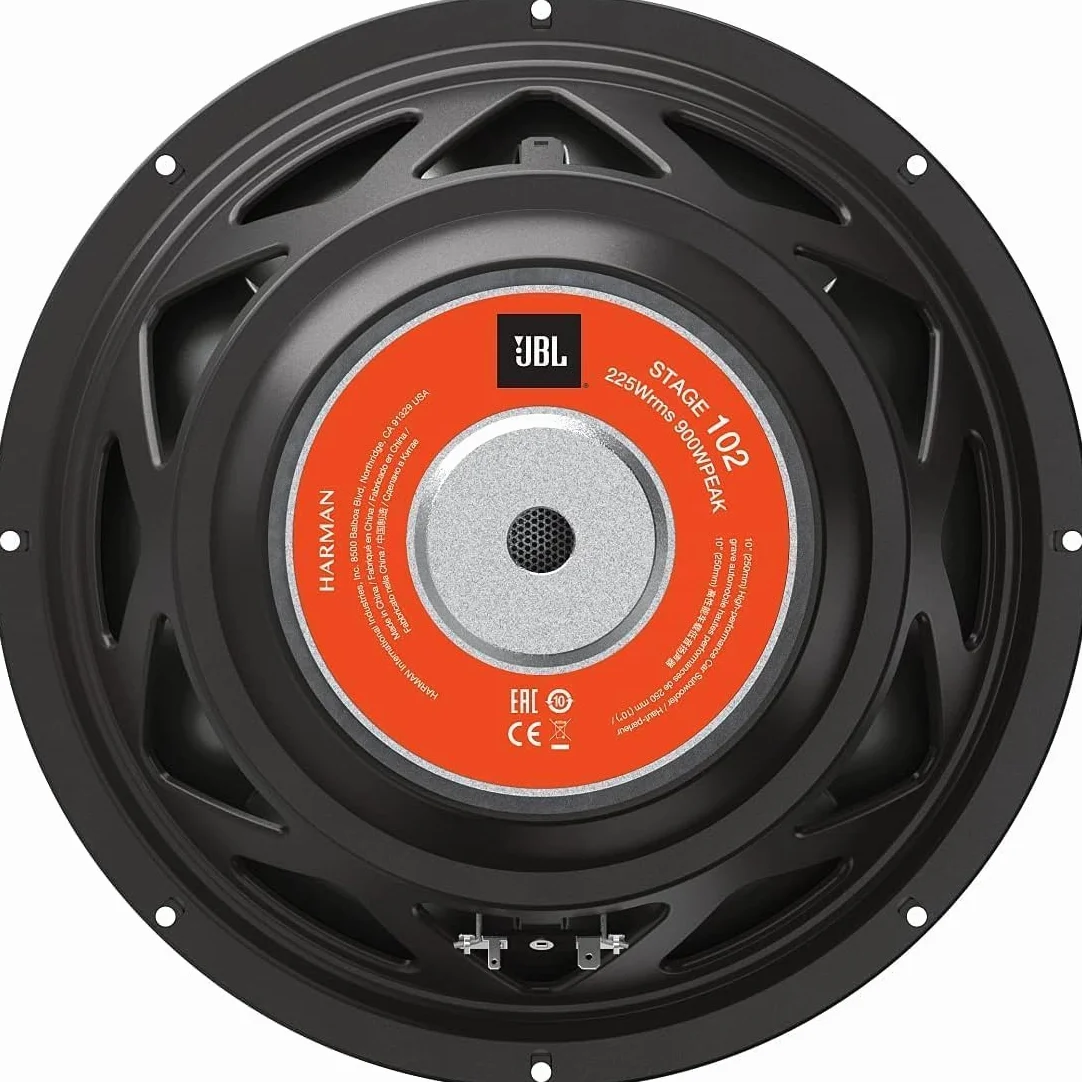JBL Stage 102 subwoofer auto passivo 10 pollici 225 W RMS 900 W Max 4 Ohm 35-200 Hz