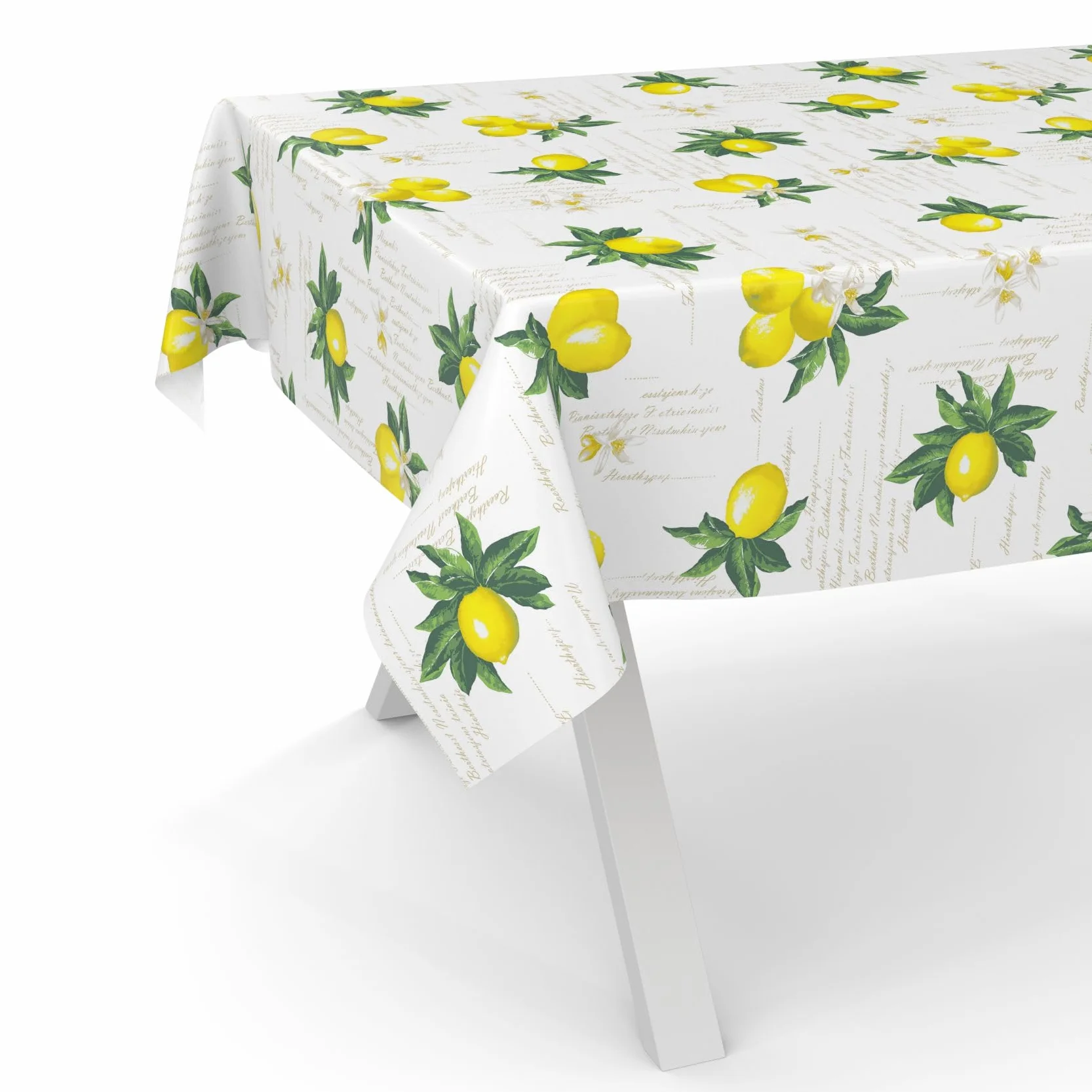 ANRO Tovaglia cerata lavabile 100 x 140 cm limoni