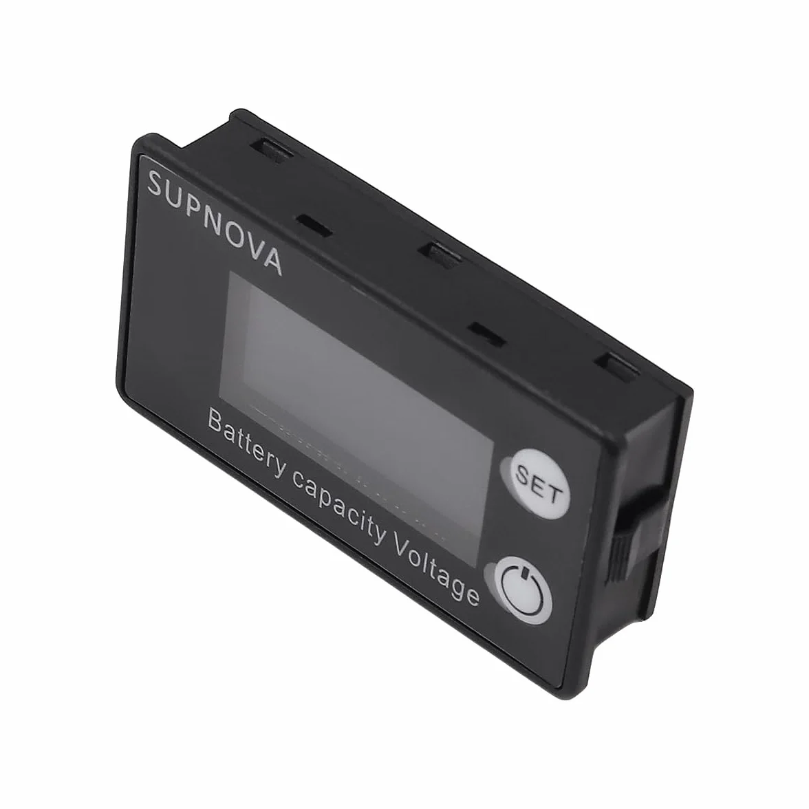 POFET Batteria Monitor 8-100V LCD Digitale Capacità Residua Tester con Cicalino Allarme e Temperatura